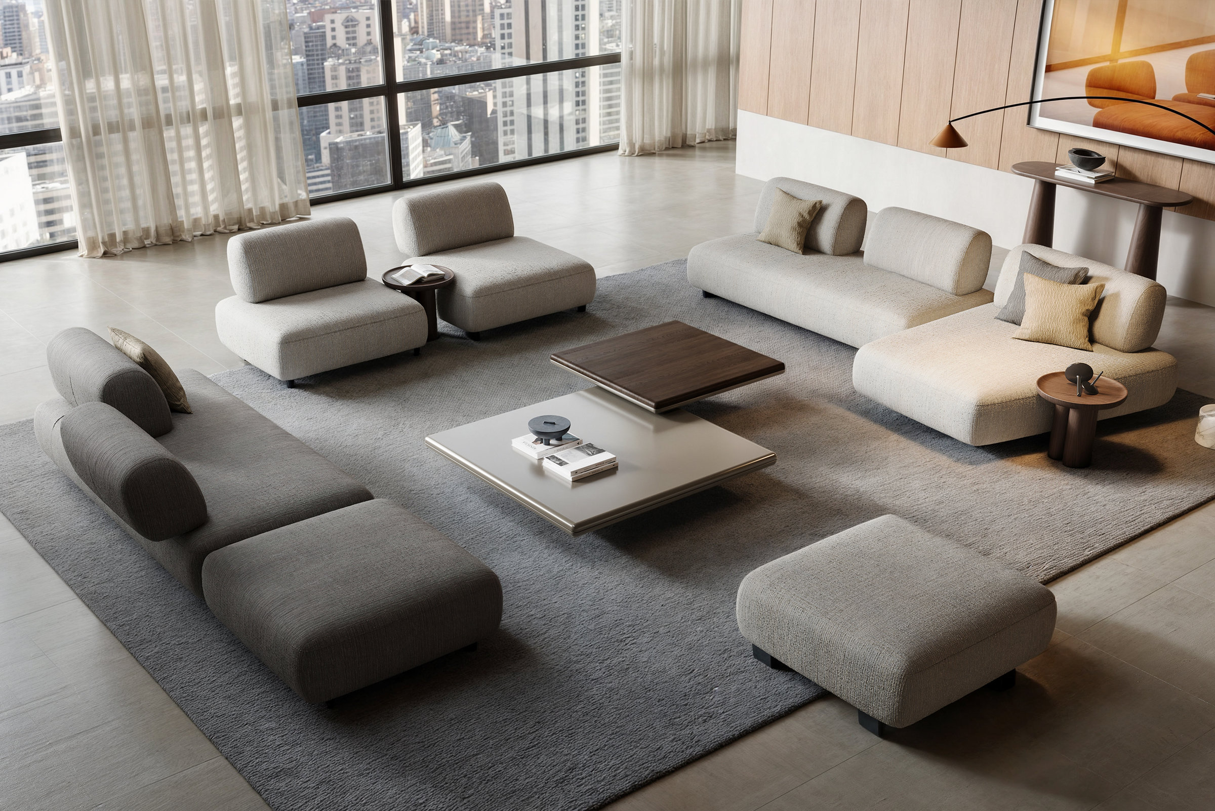 Dressing sur mesure BOCASA avec finitions en bois