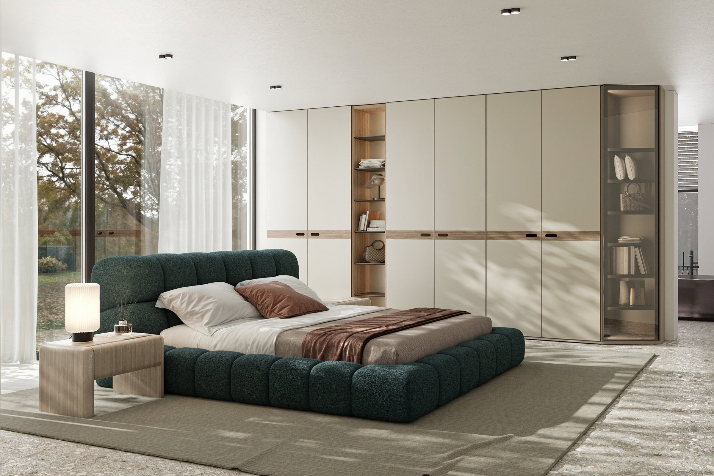 Ambiance de salle à manger BOCASA avec table ronde et chaises élégantes