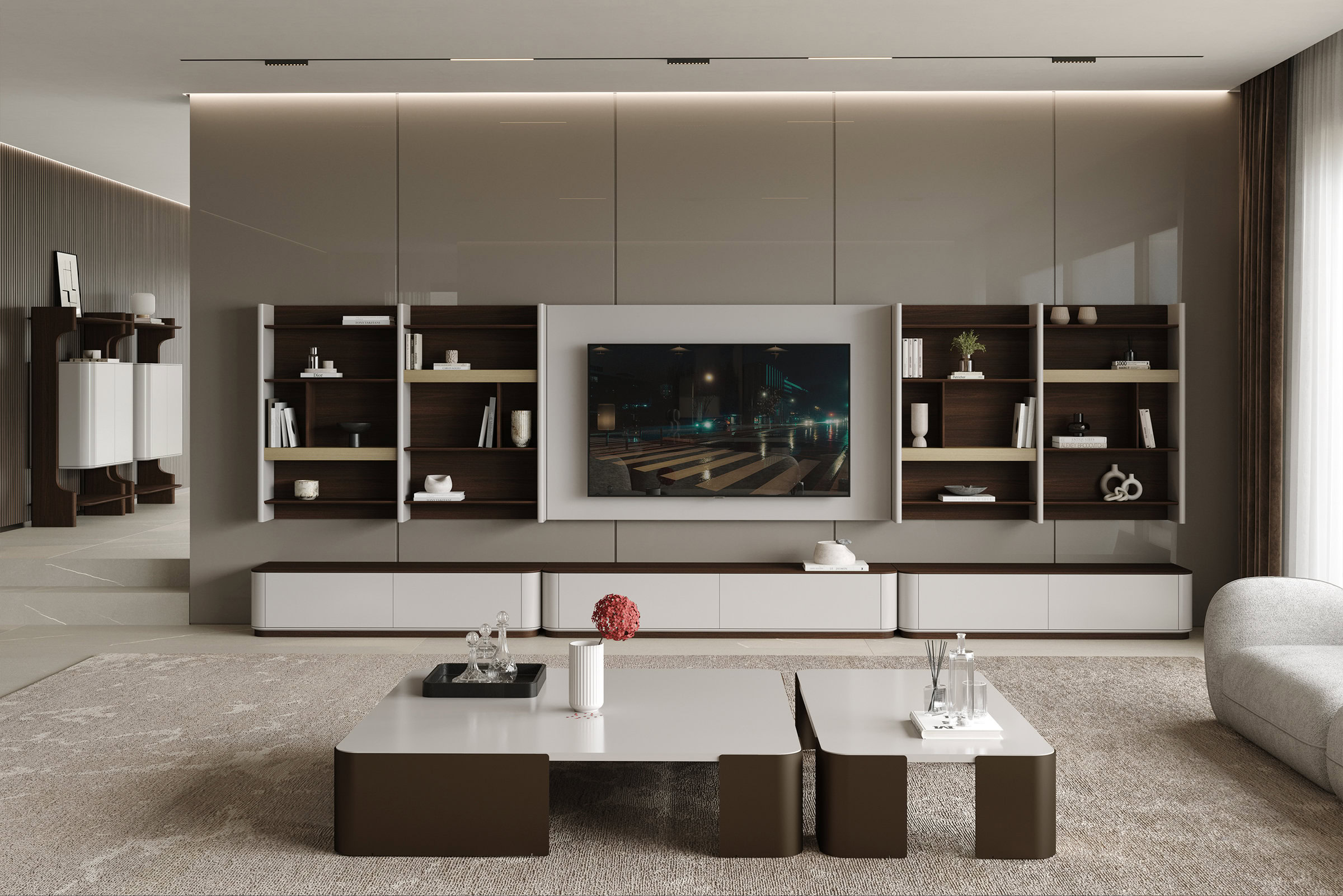 Détail d'un fauteuil BOCASA au tissu texturé