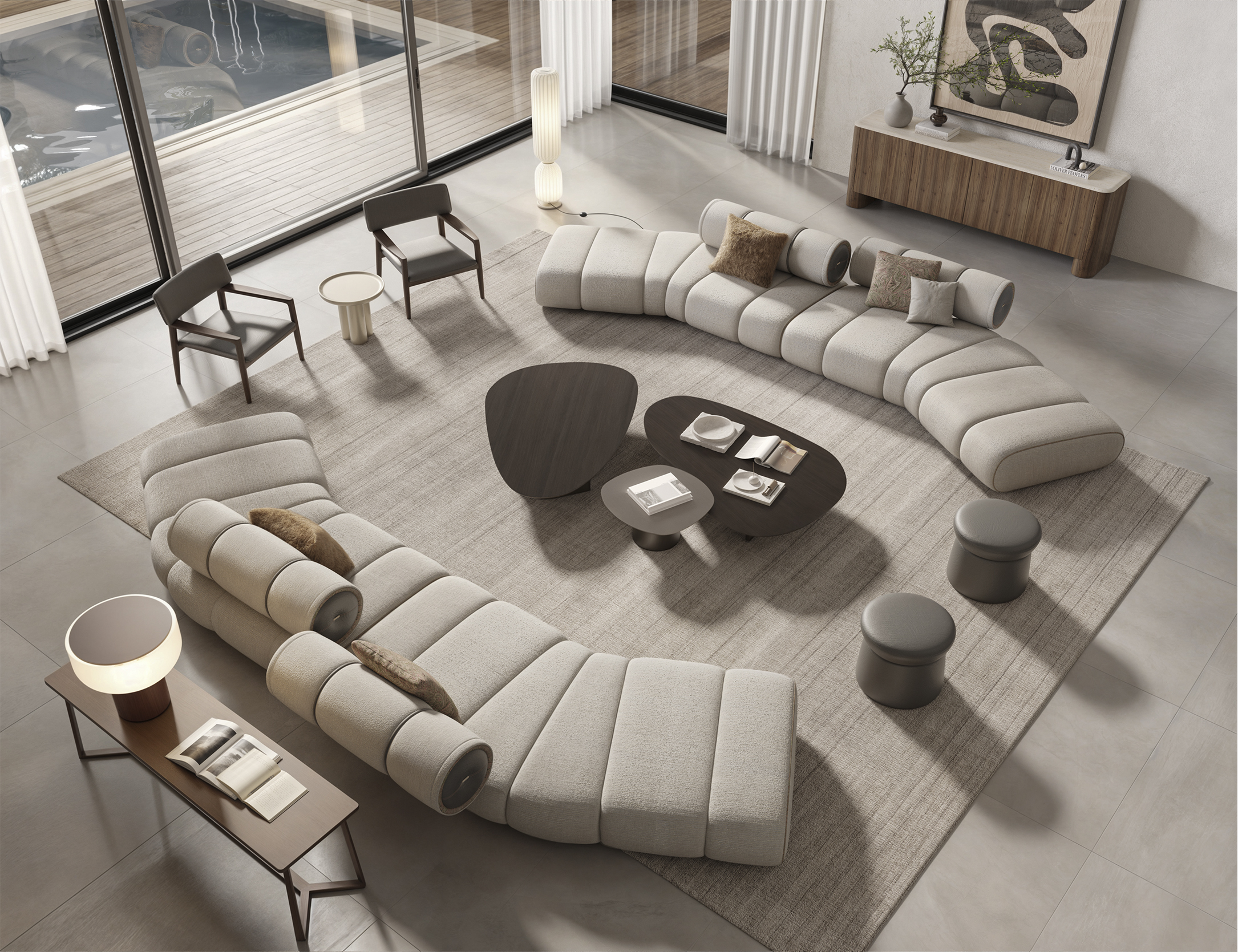 Canapé modulaire Orion de la collection BOCASA, configuration personnalisable.