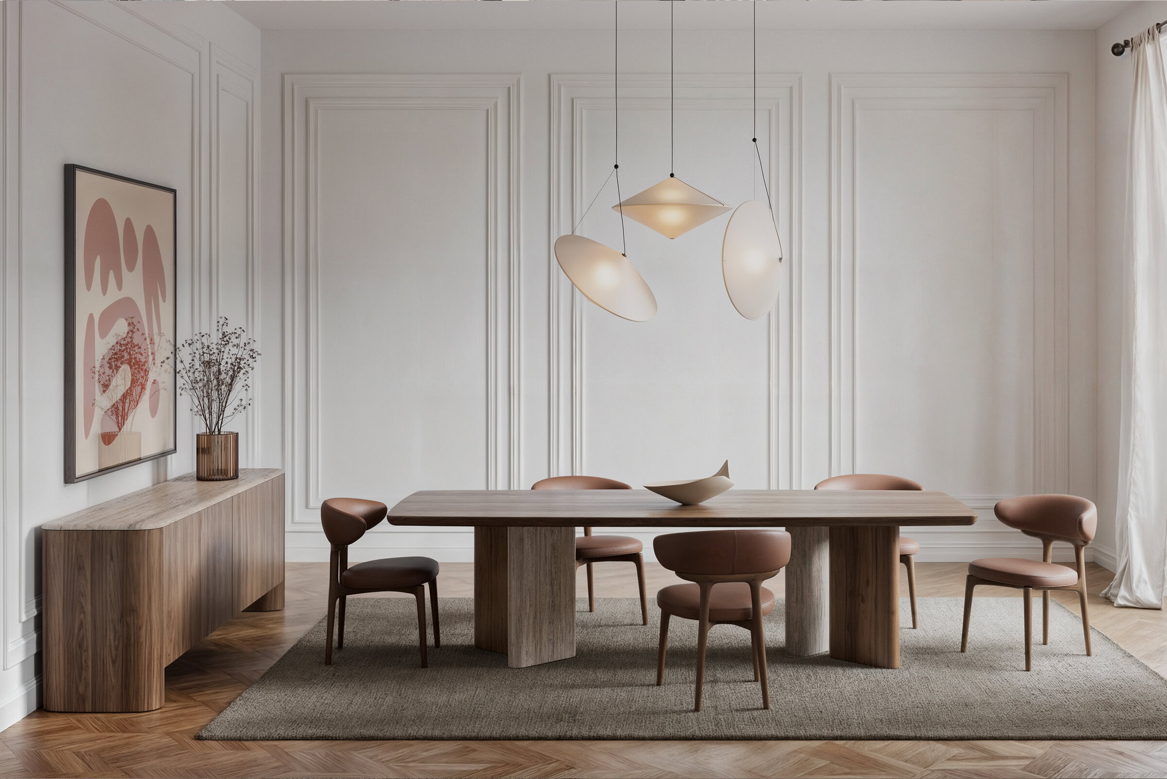 Ambiance sereine d'une chambre à coucher avec literie BOCASA.