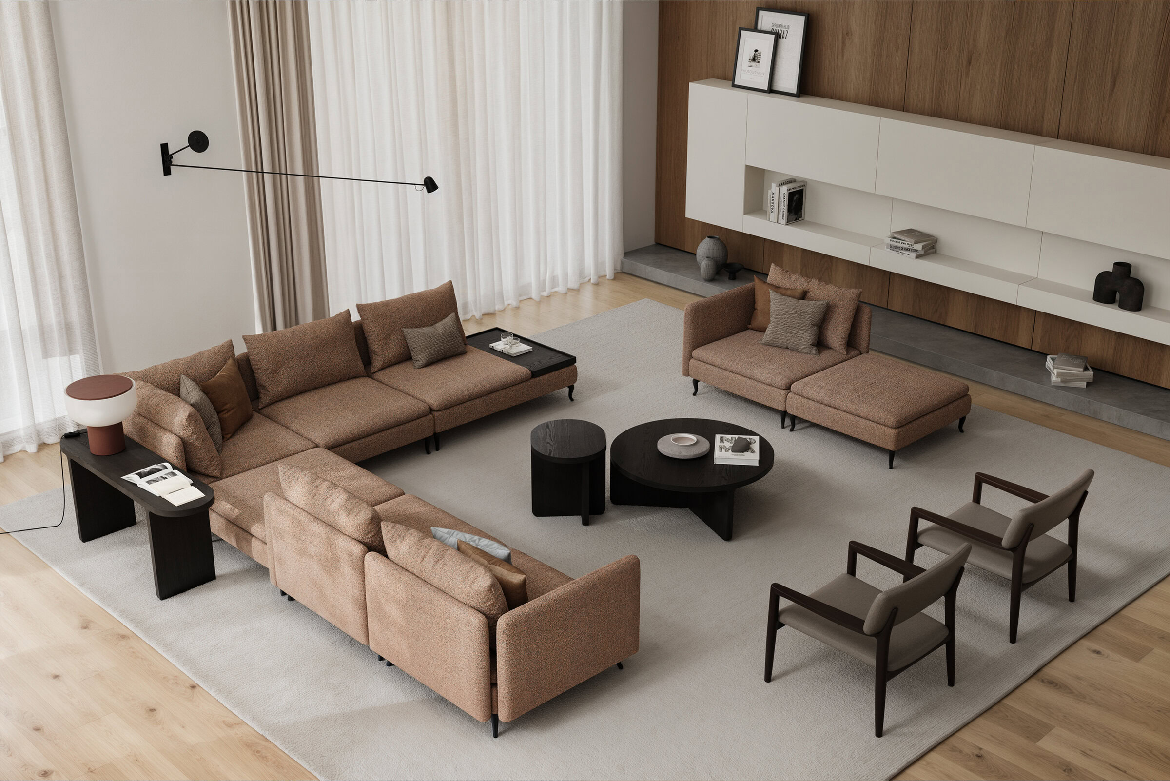 Solution de bureau à domicile élégante et fonctionnelle BOCASA.