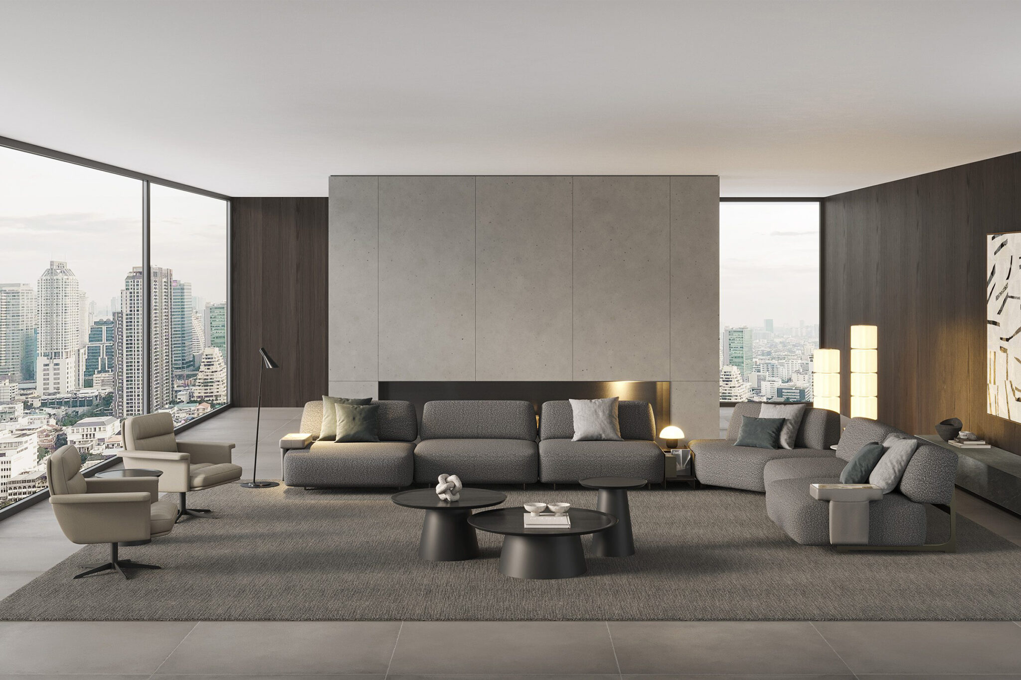 Perspective du canapé Da Vinci