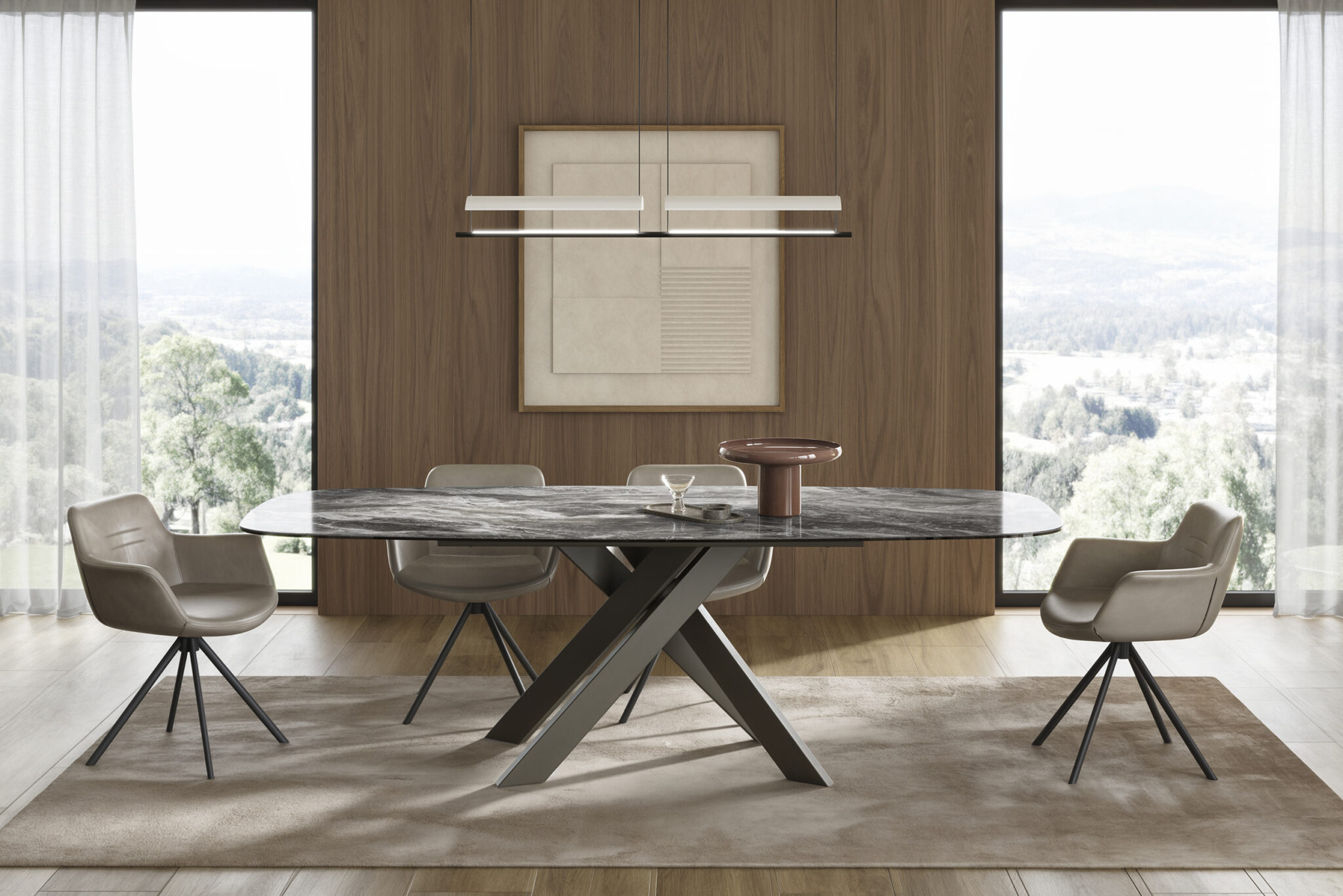 Ambiance luxueuse avec la table Avalon