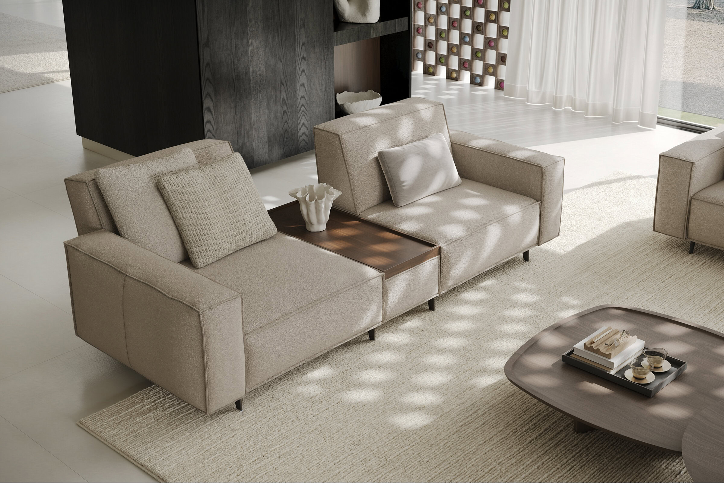 Canapé Air Cavalli avec table basse intégrée