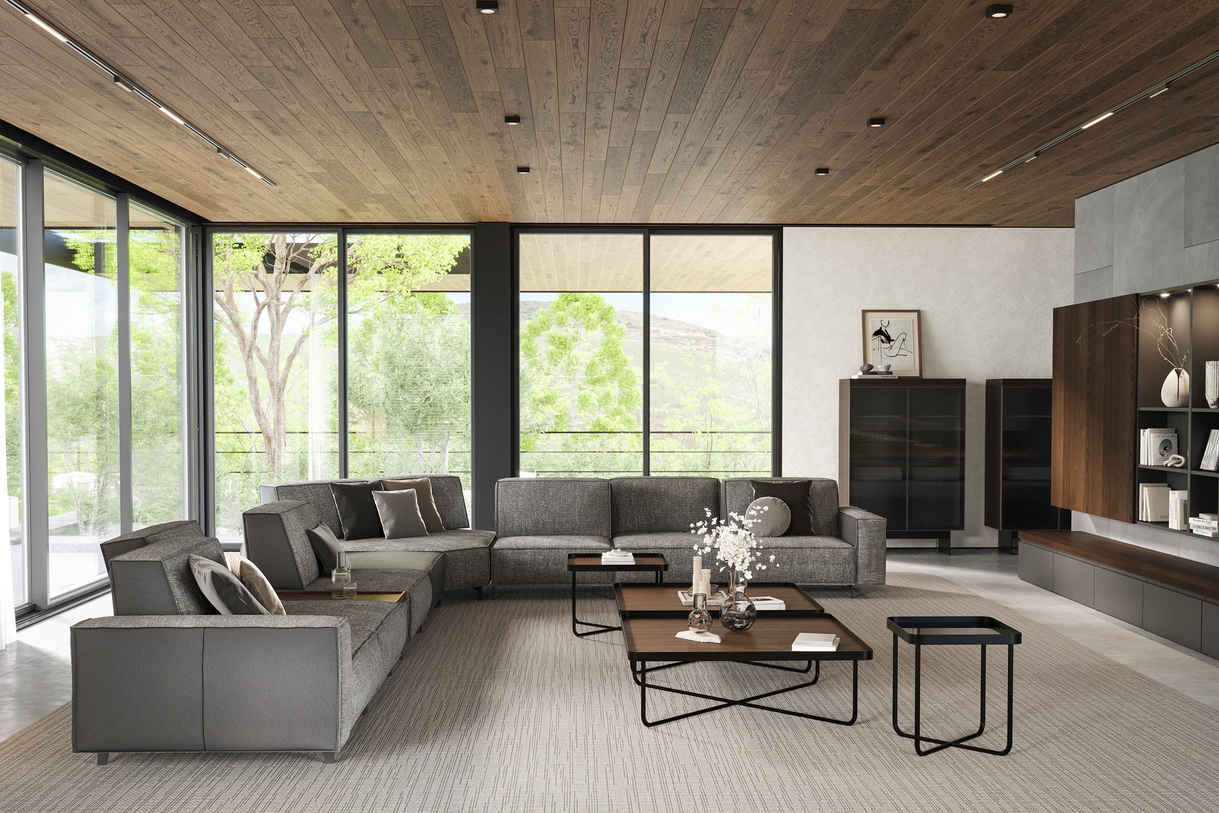 Détail des finitions du canapé Air Cavalli