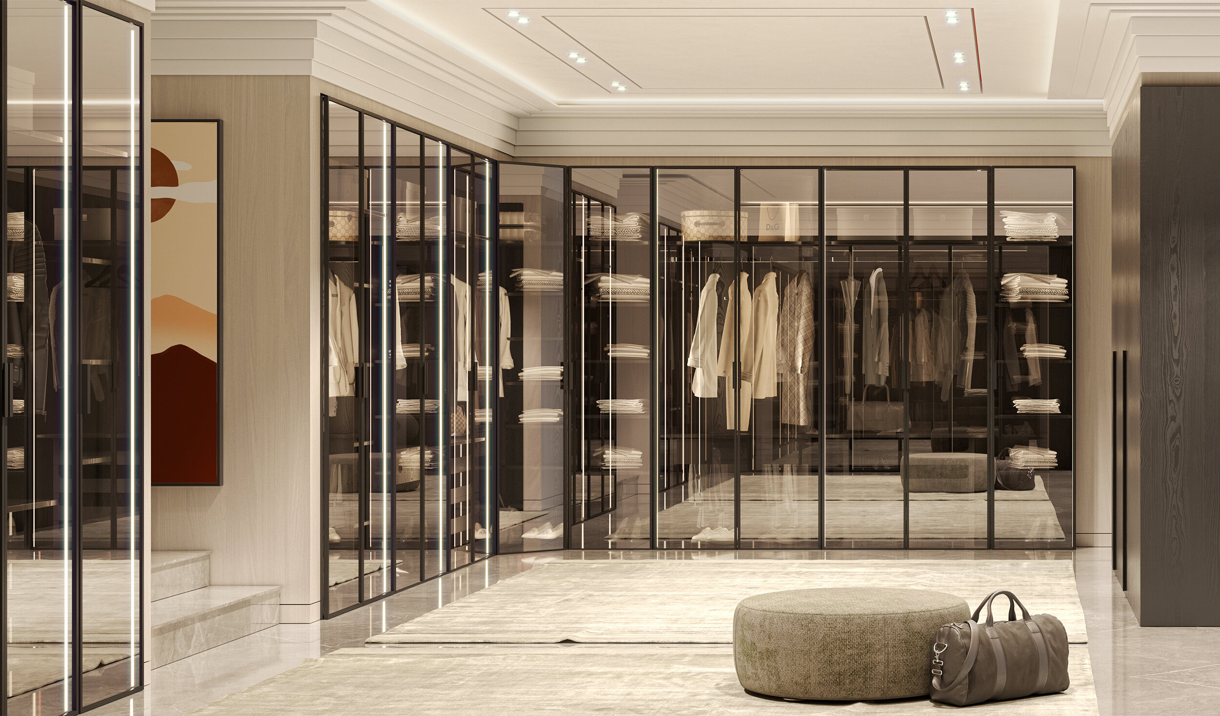 Dressing Alfa avec îlot central