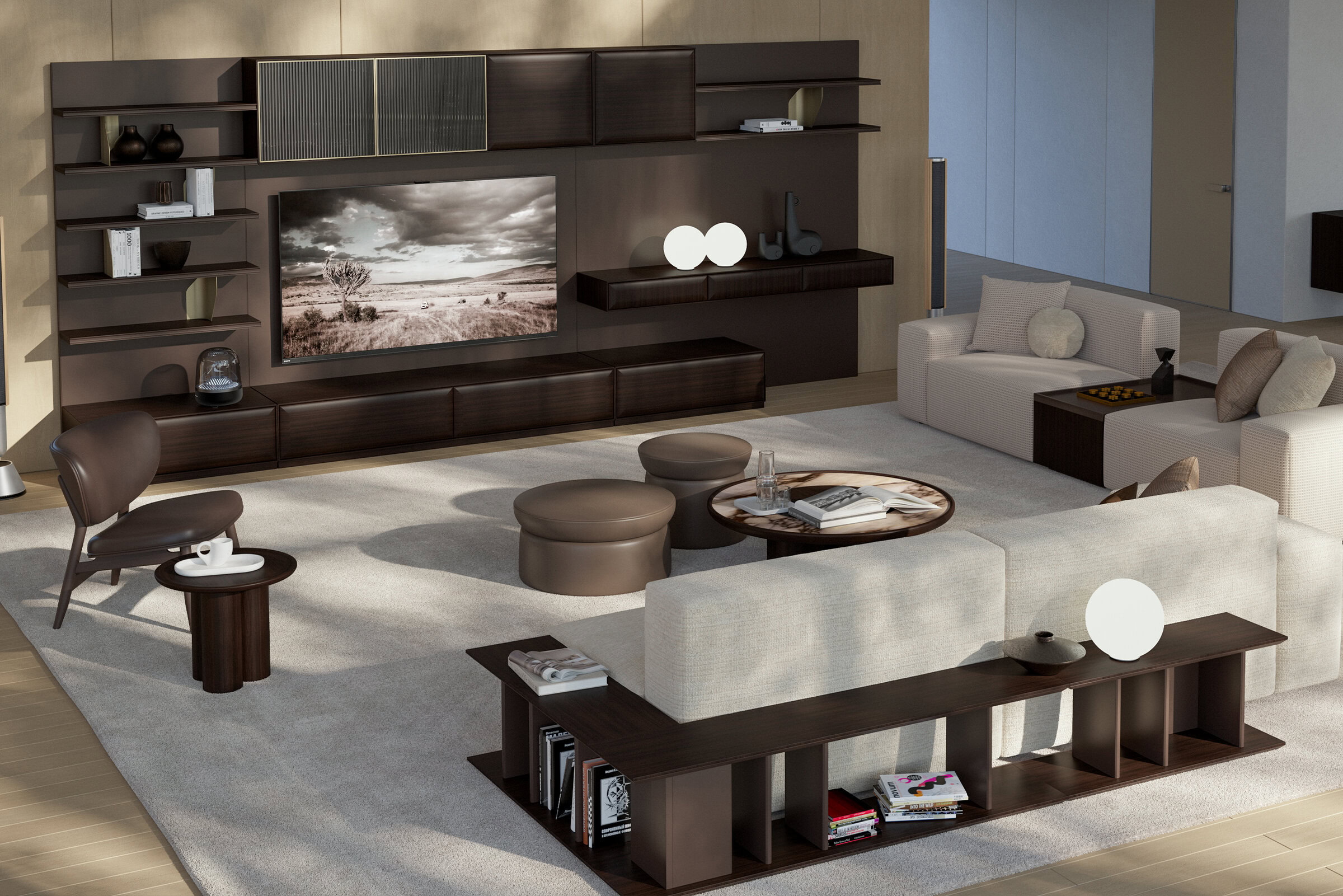 Jeu de lumière sur la table basse Arel