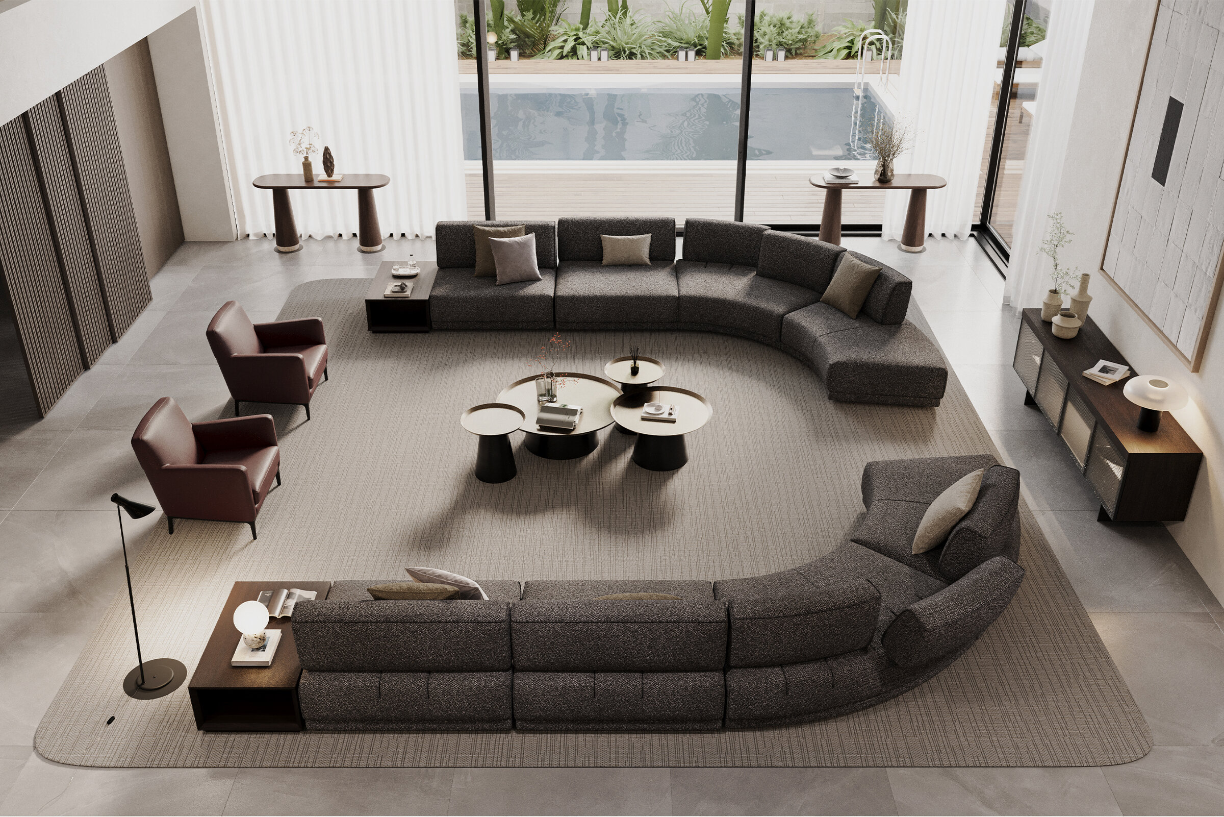 Détail de la base de la table console Arte