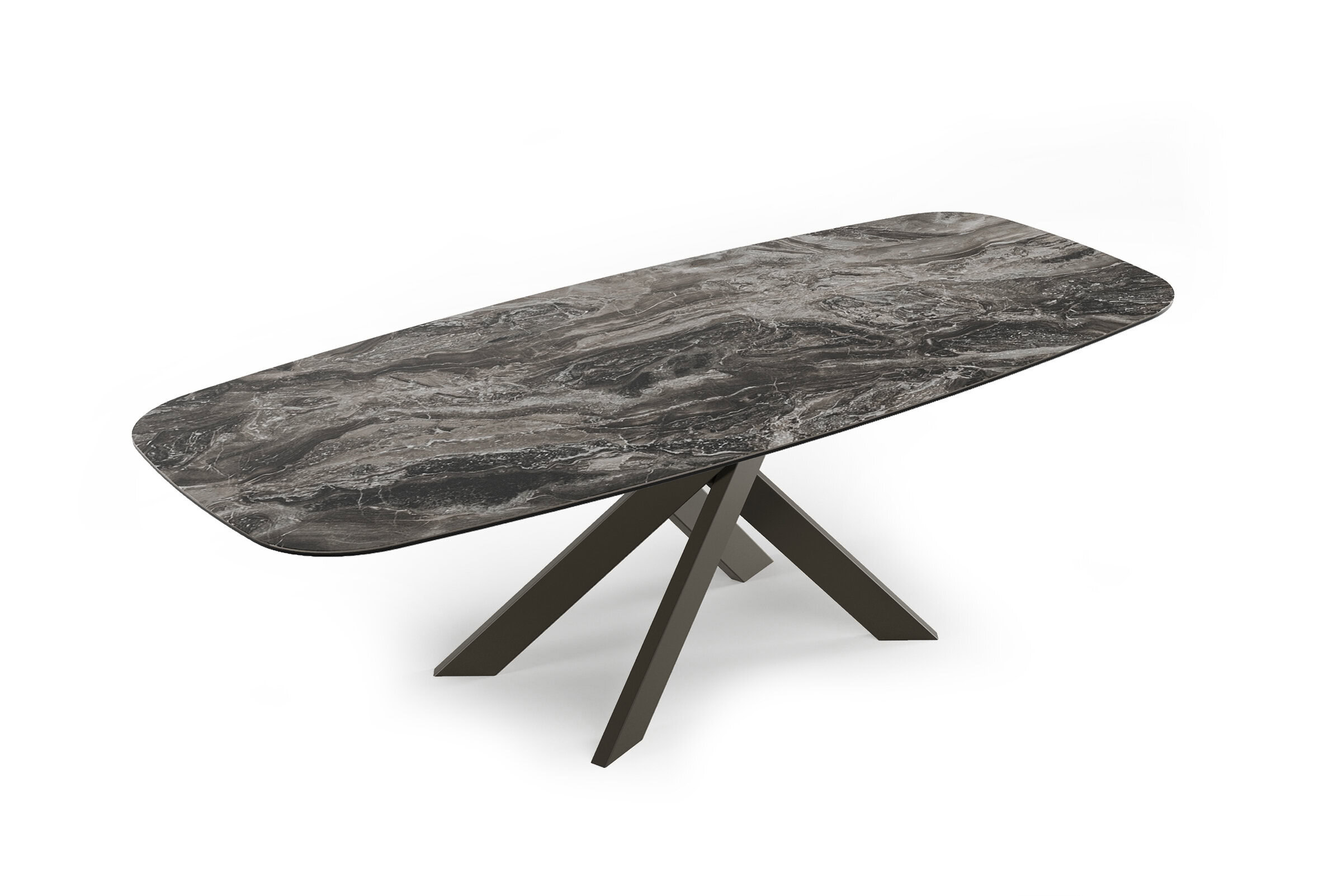 Table Avalon sur fond blanc, vue de profil