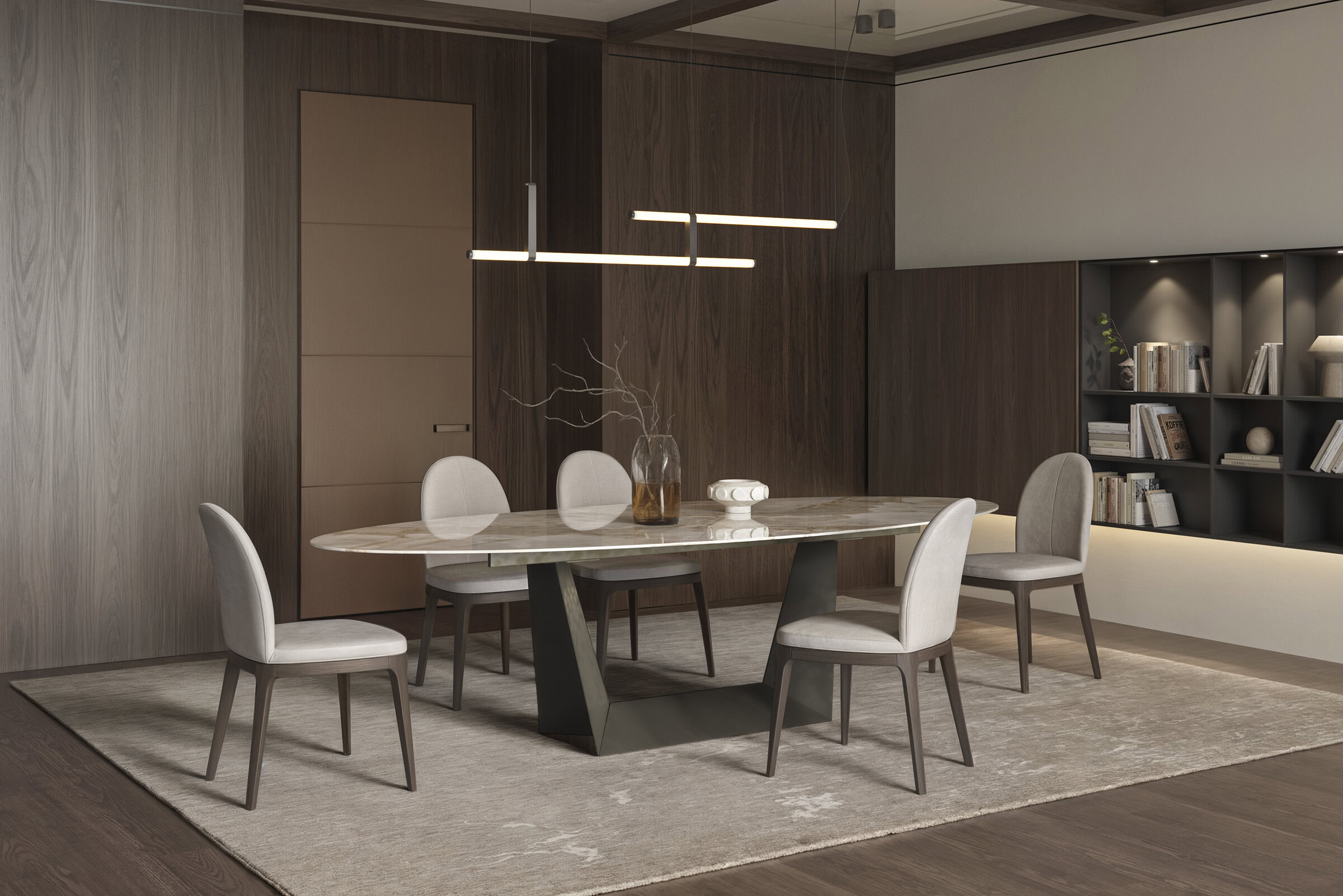 Ambiance luxueuse avec la table Avorio