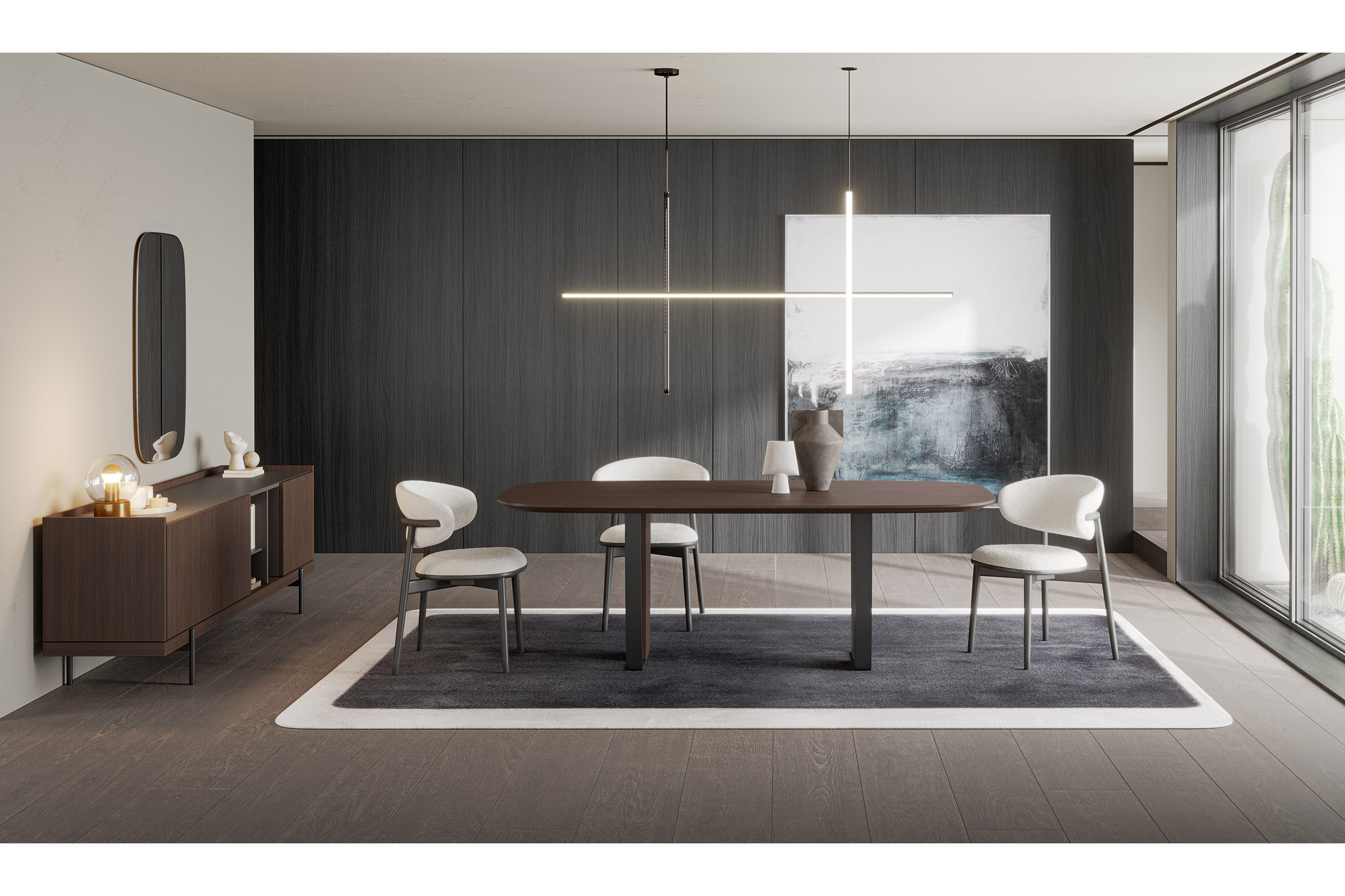 Table Barcelone dans une salle à manger