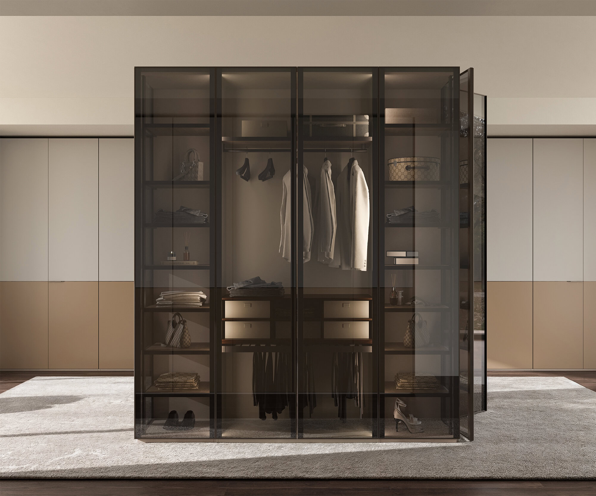 Éclairage intégré du dressing Beta