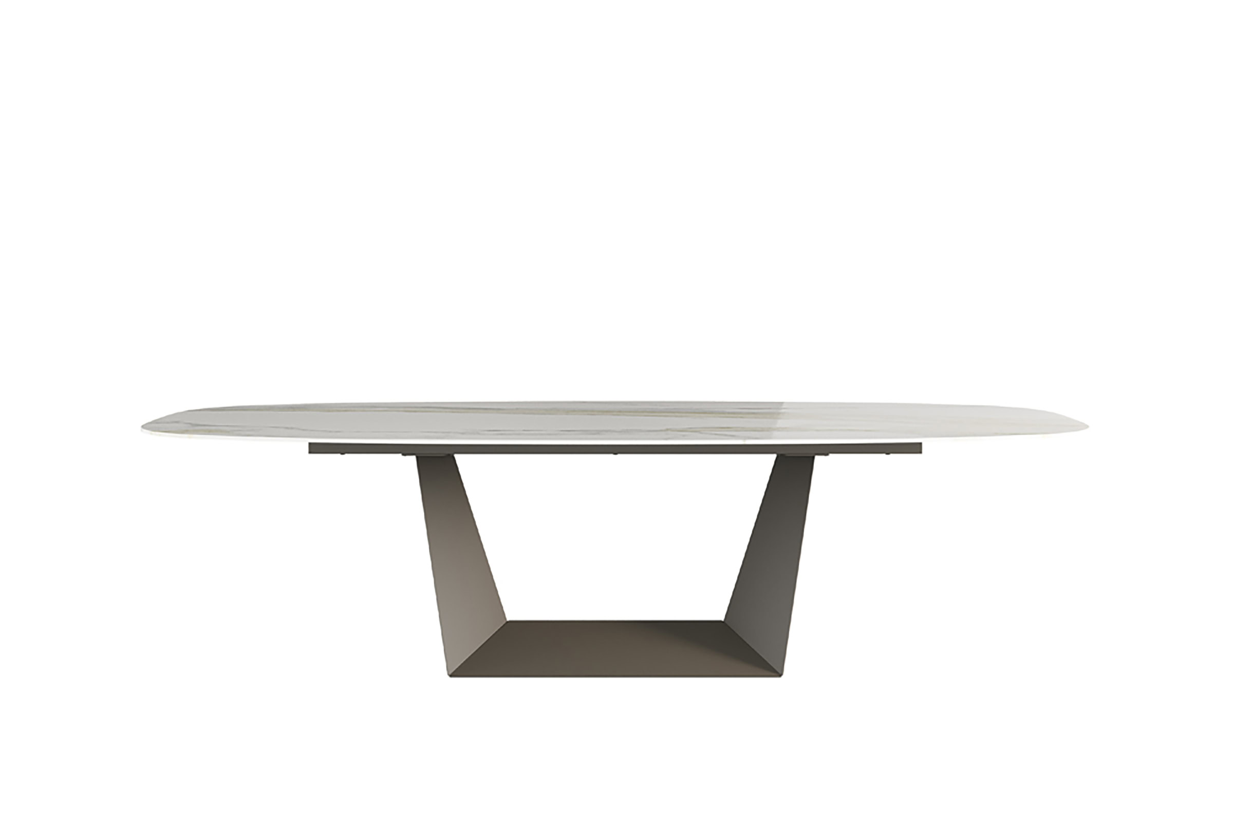 Table Brera sur fond blanc, vue de trois-quarts