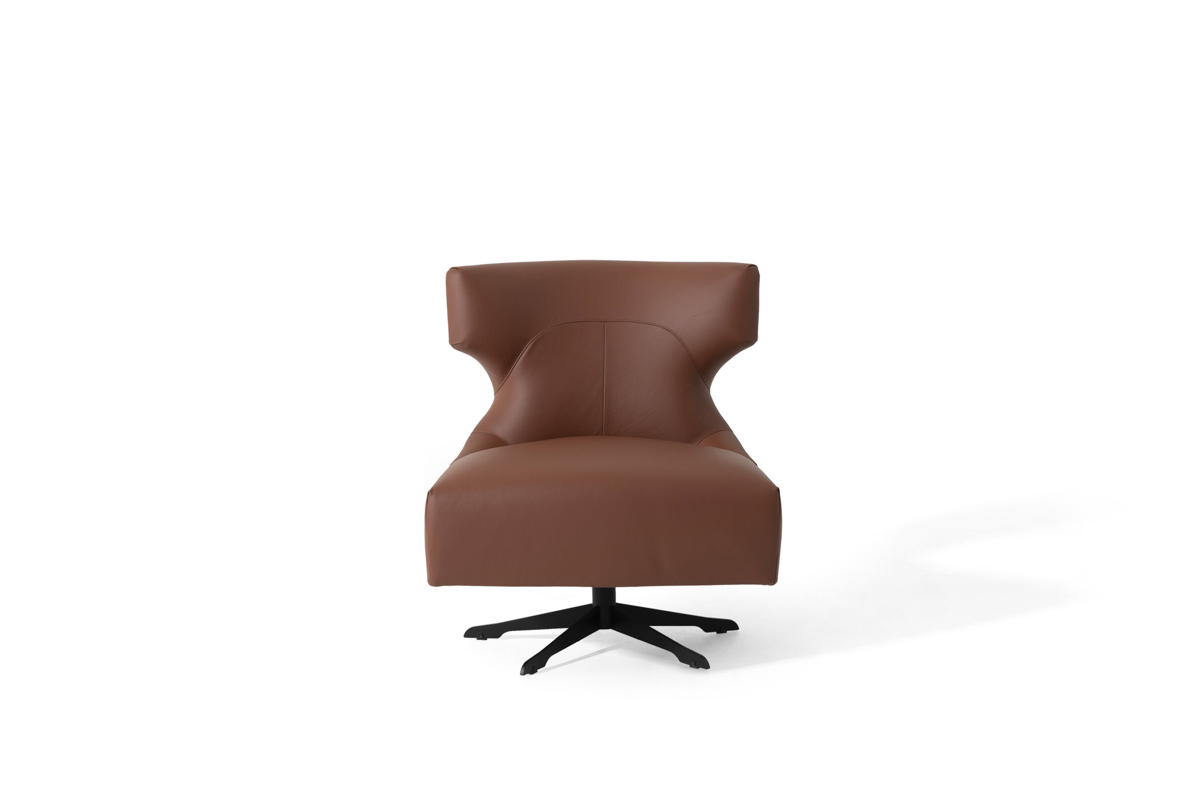 Fauteuil Bristol sur fond blanc, vue de face