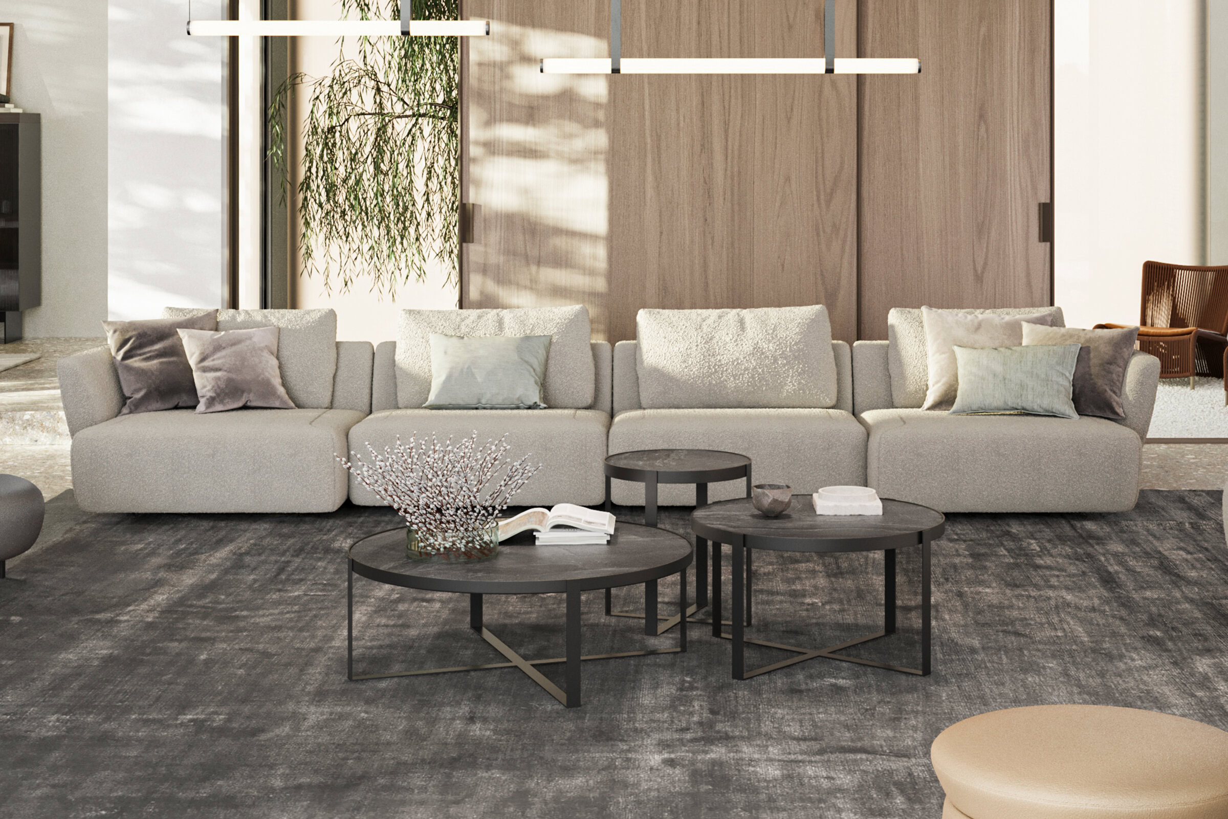 Set de tables Capella Stone dans un salon