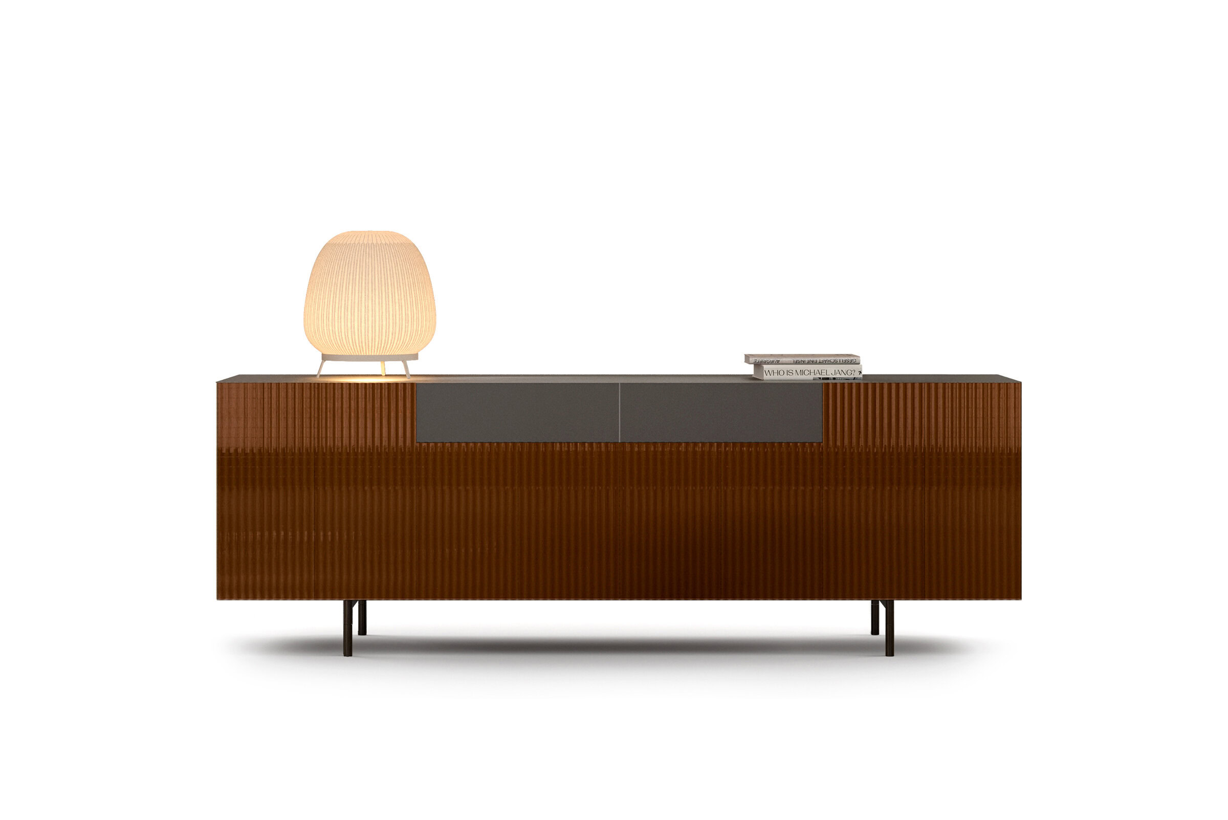 Buffet Charm sur fond blanc, vue de trois-quarts