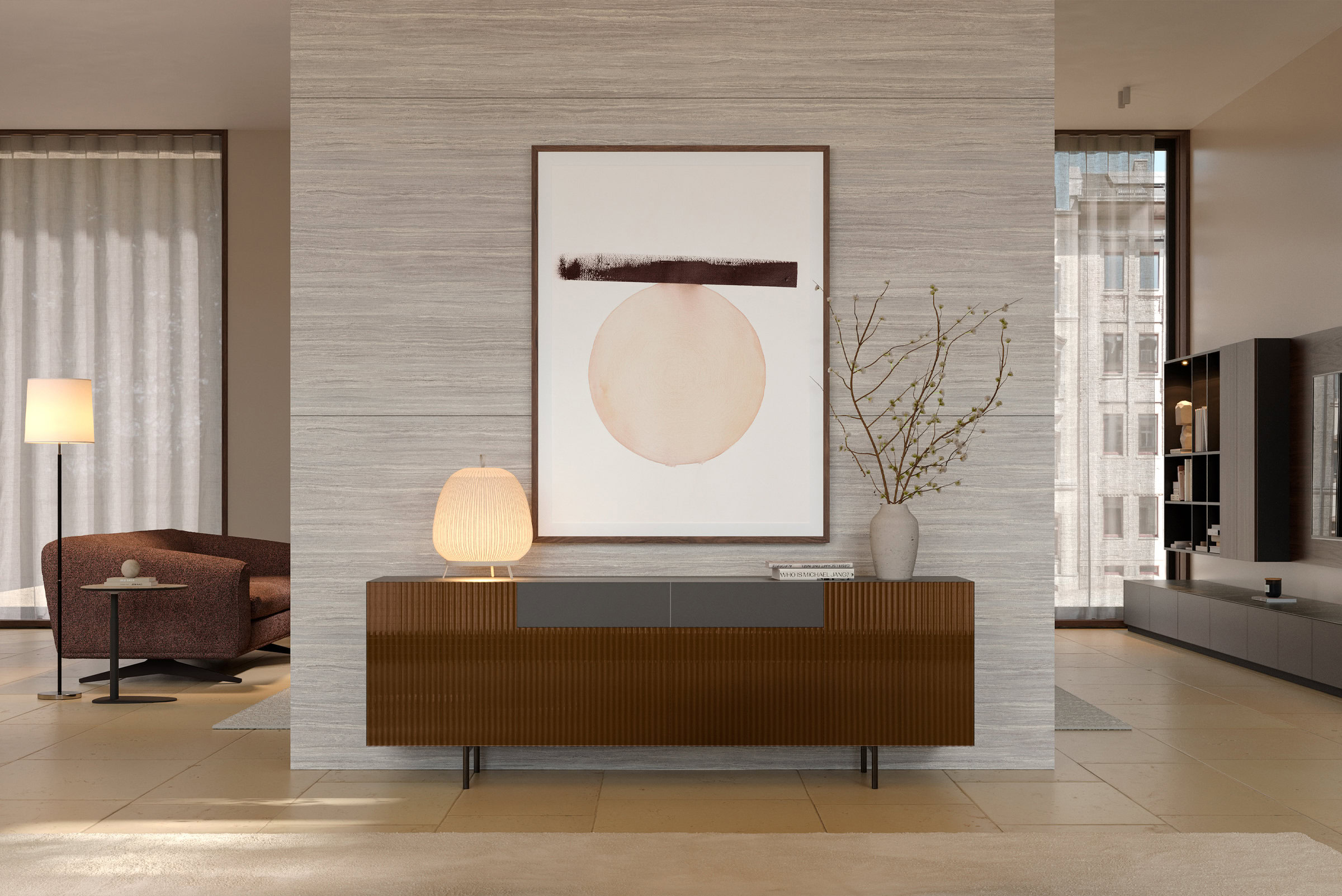 Buffet Charm dans un intérieur raffiné