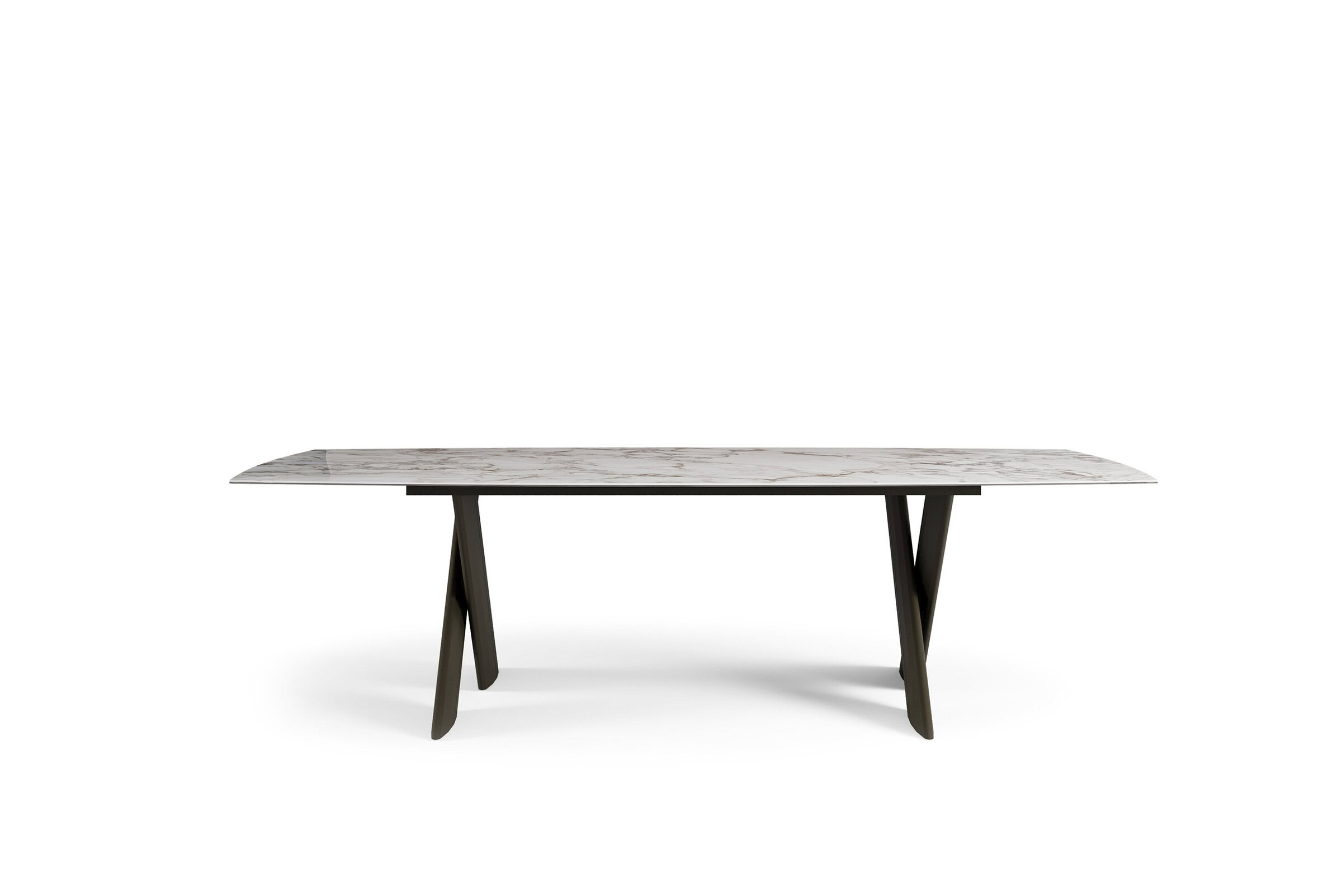 Table Croix sur fond blanc, perspective