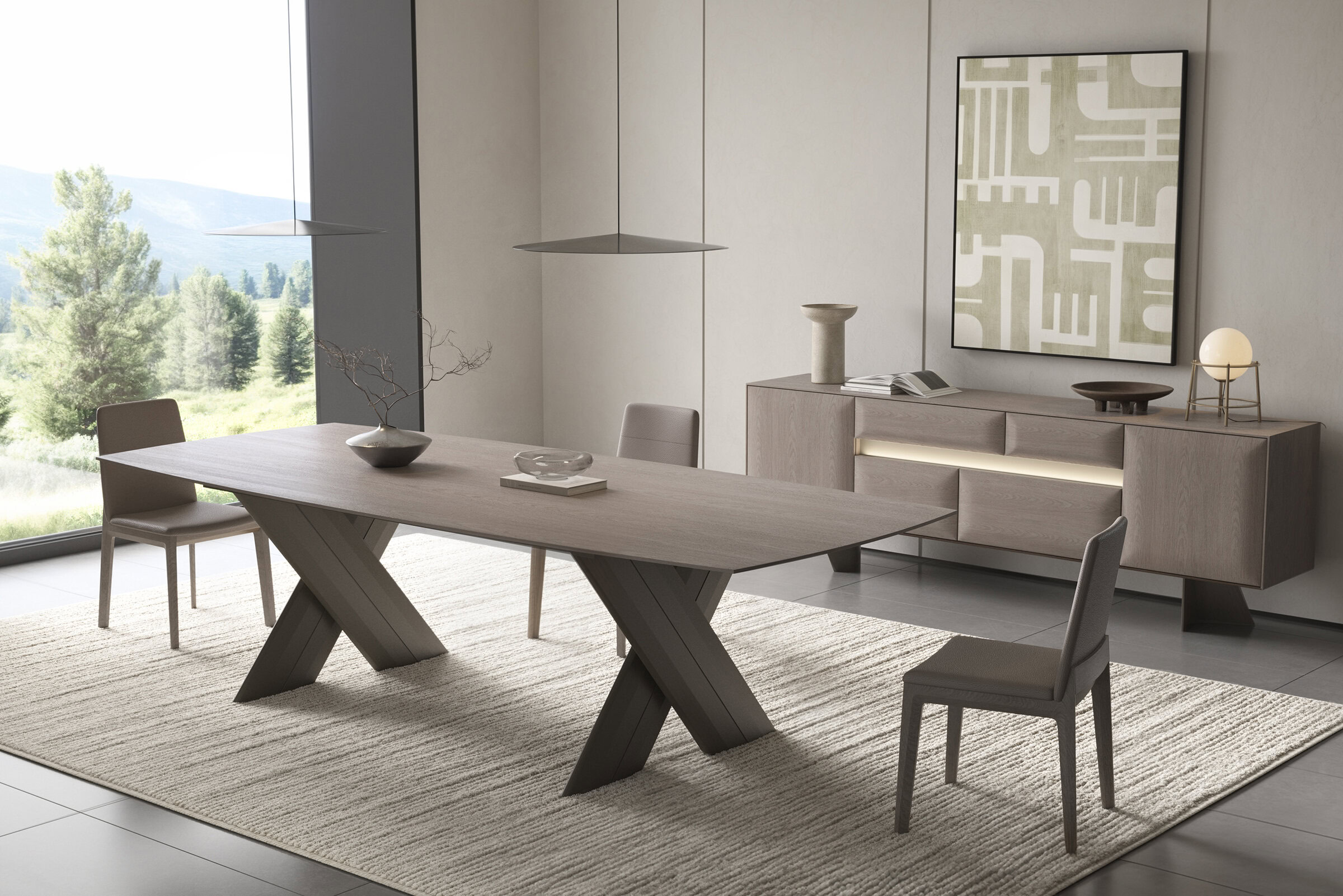 Buffet Madlen dans une salle à manger