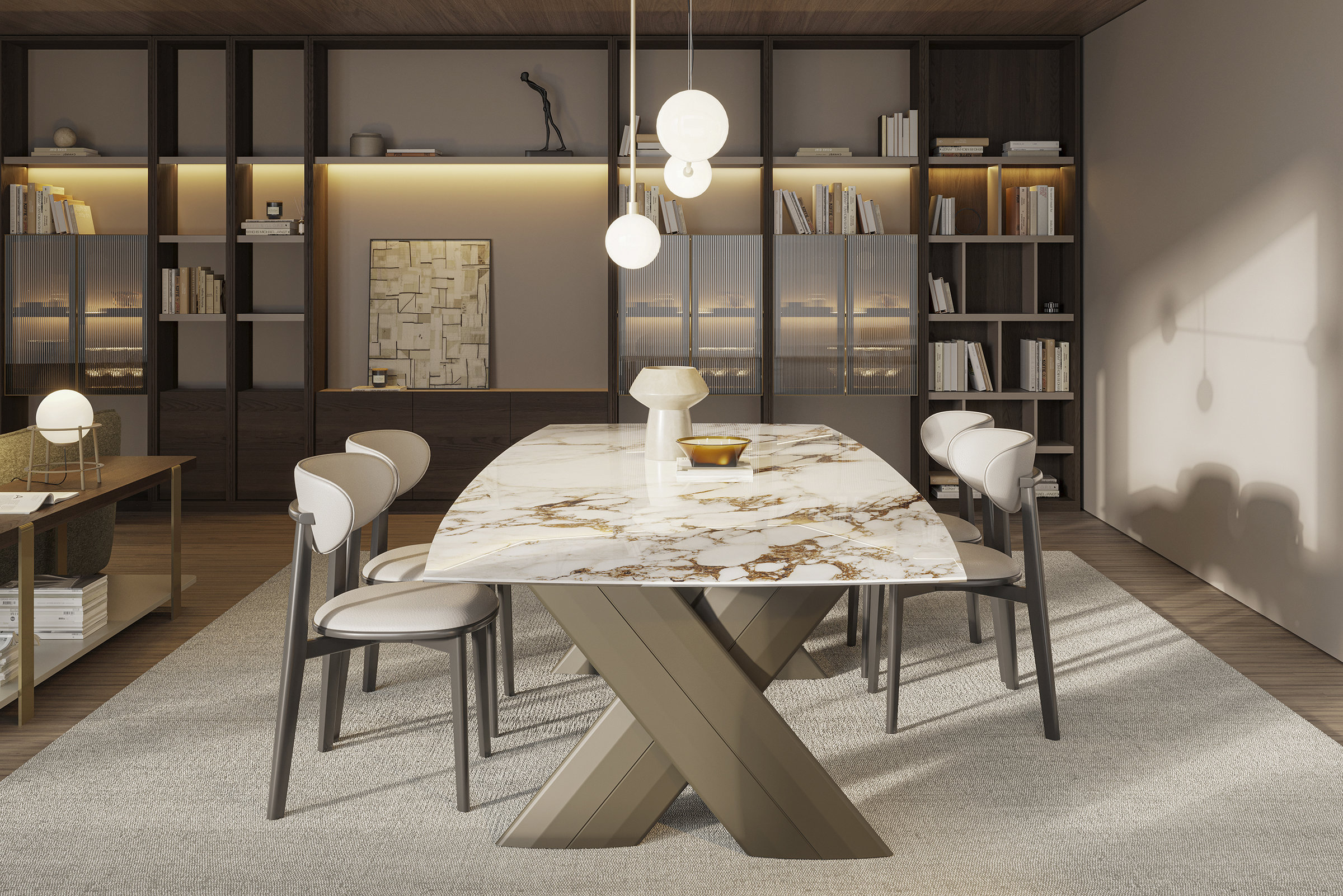 Ambiance avec la table Croix