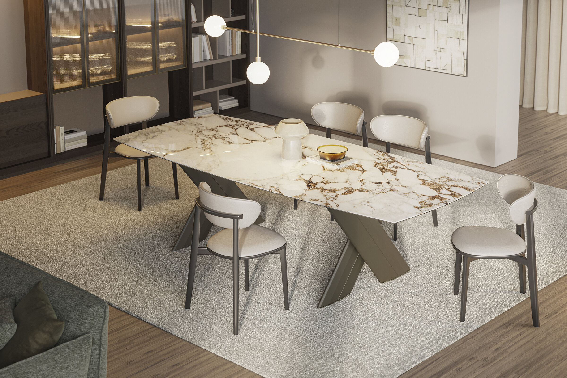 Vue détaillée de la table Croix