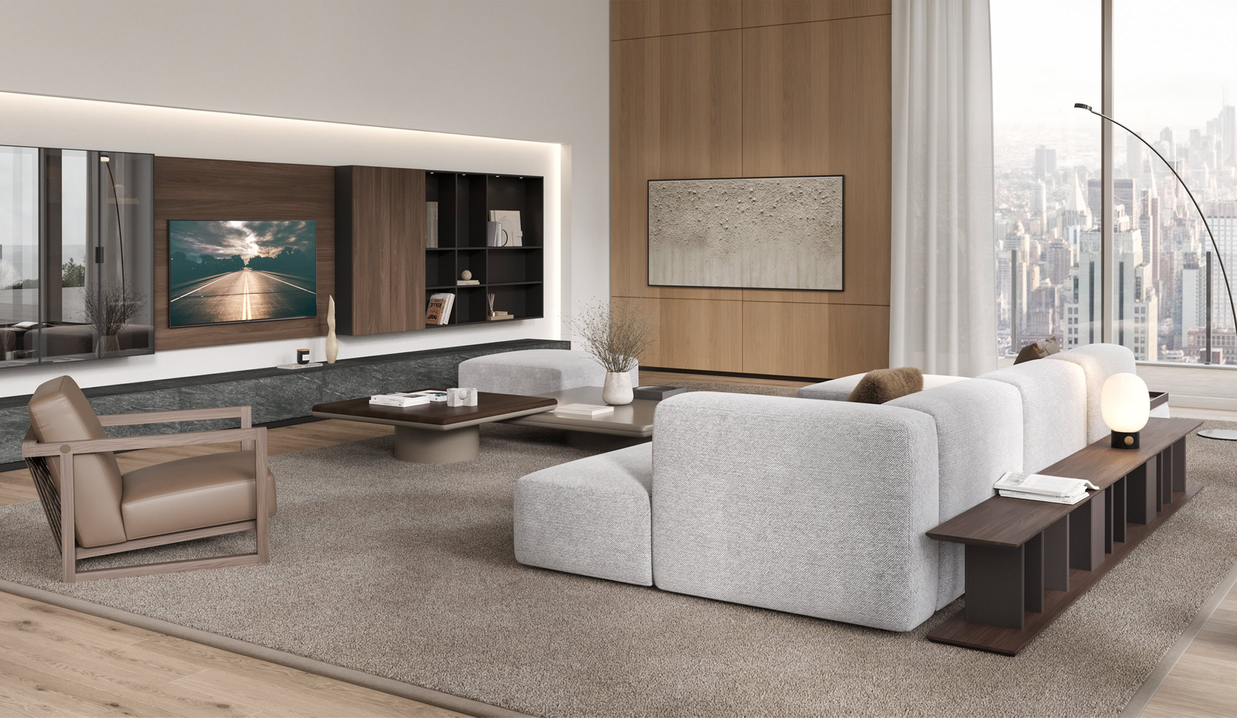 Détail du design du fauteuil Jenga