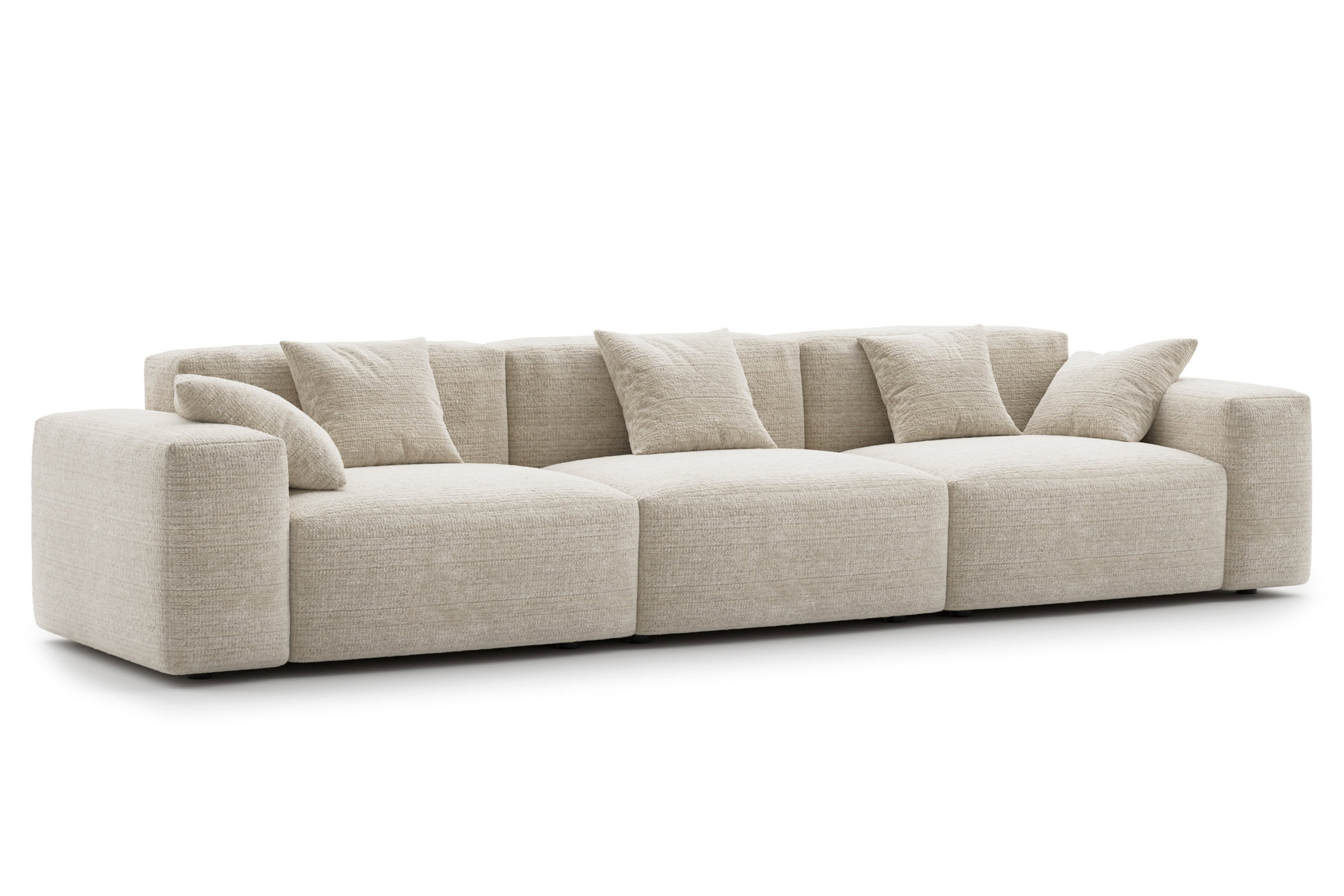 Composition du canapé Cubic sur fond blanc