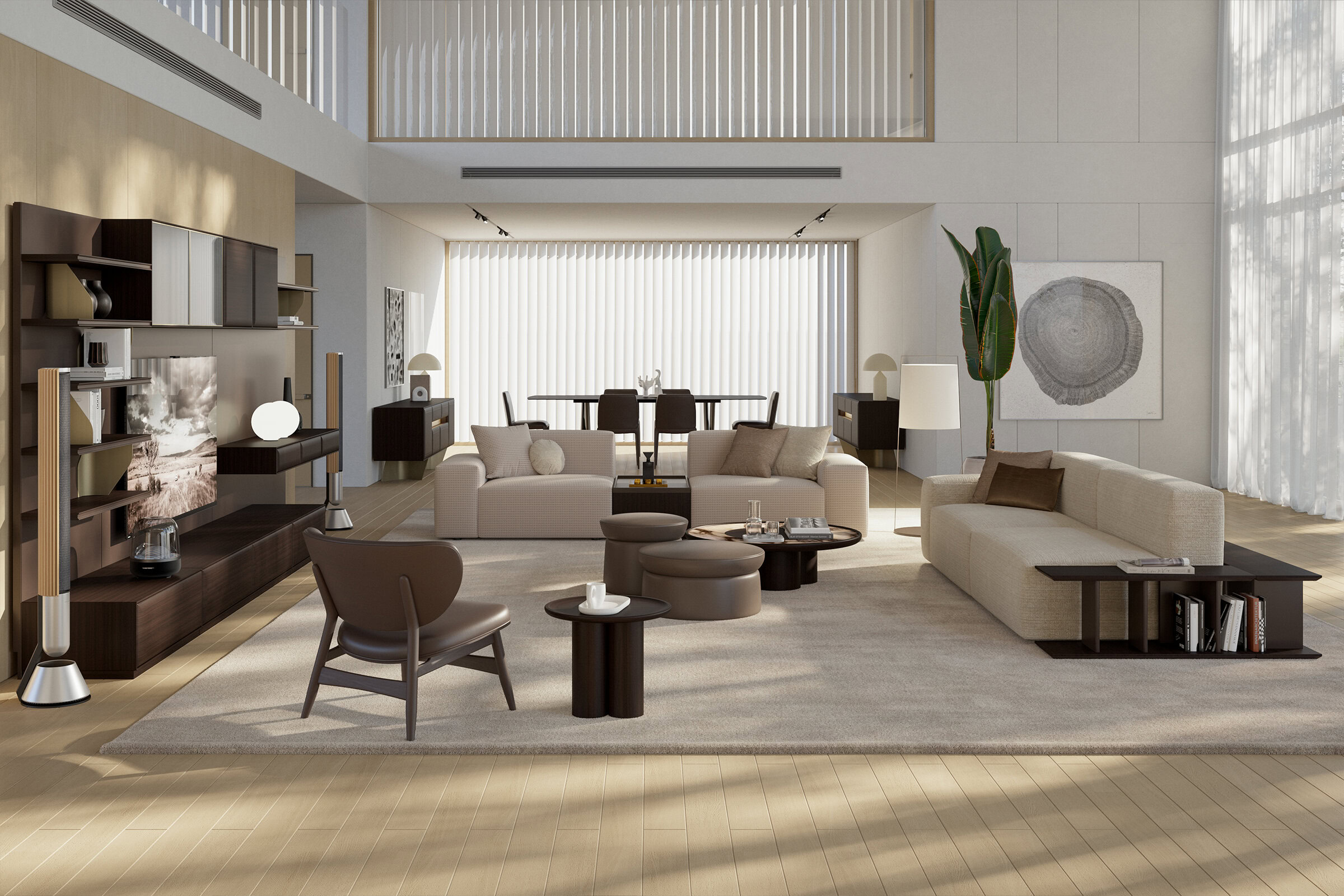 Vue rapprochée du canapé Cubic blanc