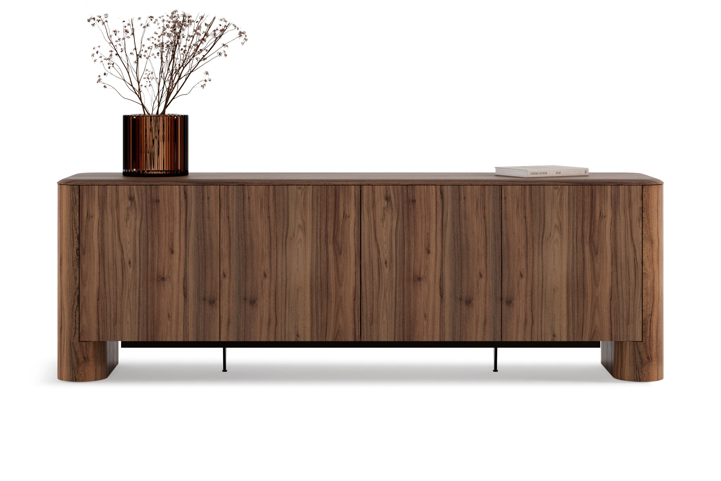 Buffet Enna sur fond blanc, vue arrière