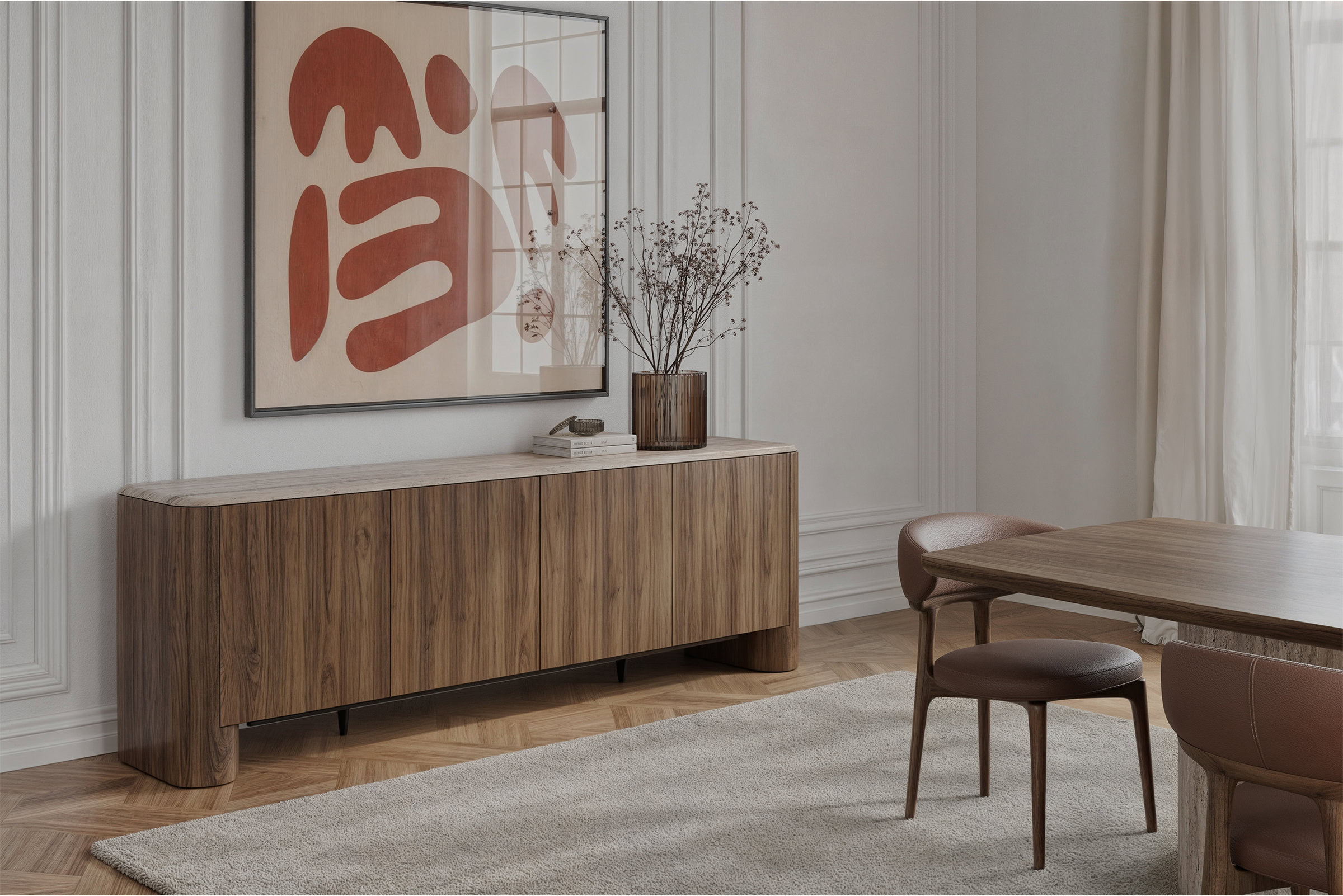 Ambiance avec le buffet Enna