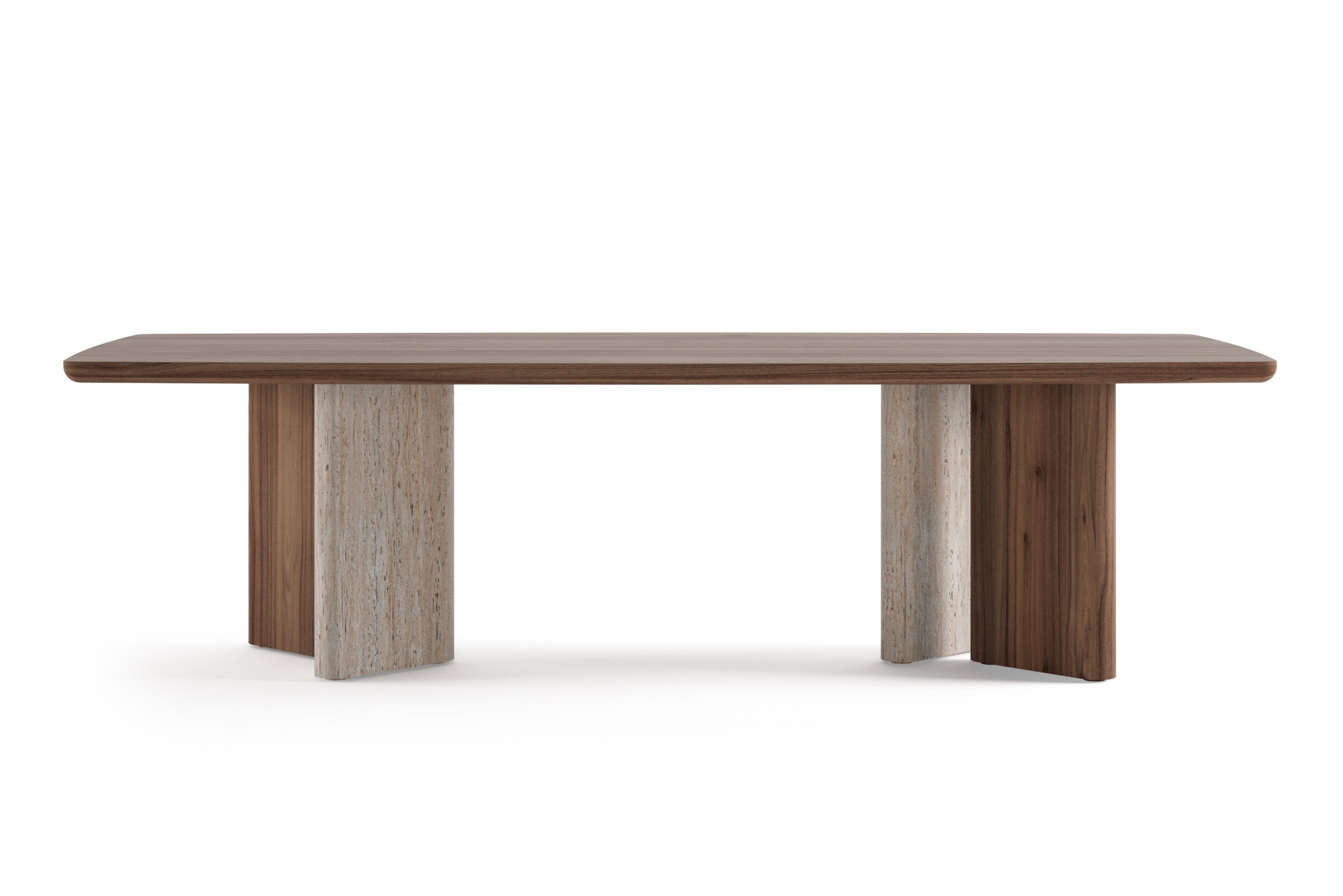 Table Enna sur fond blanc, vue de dessus