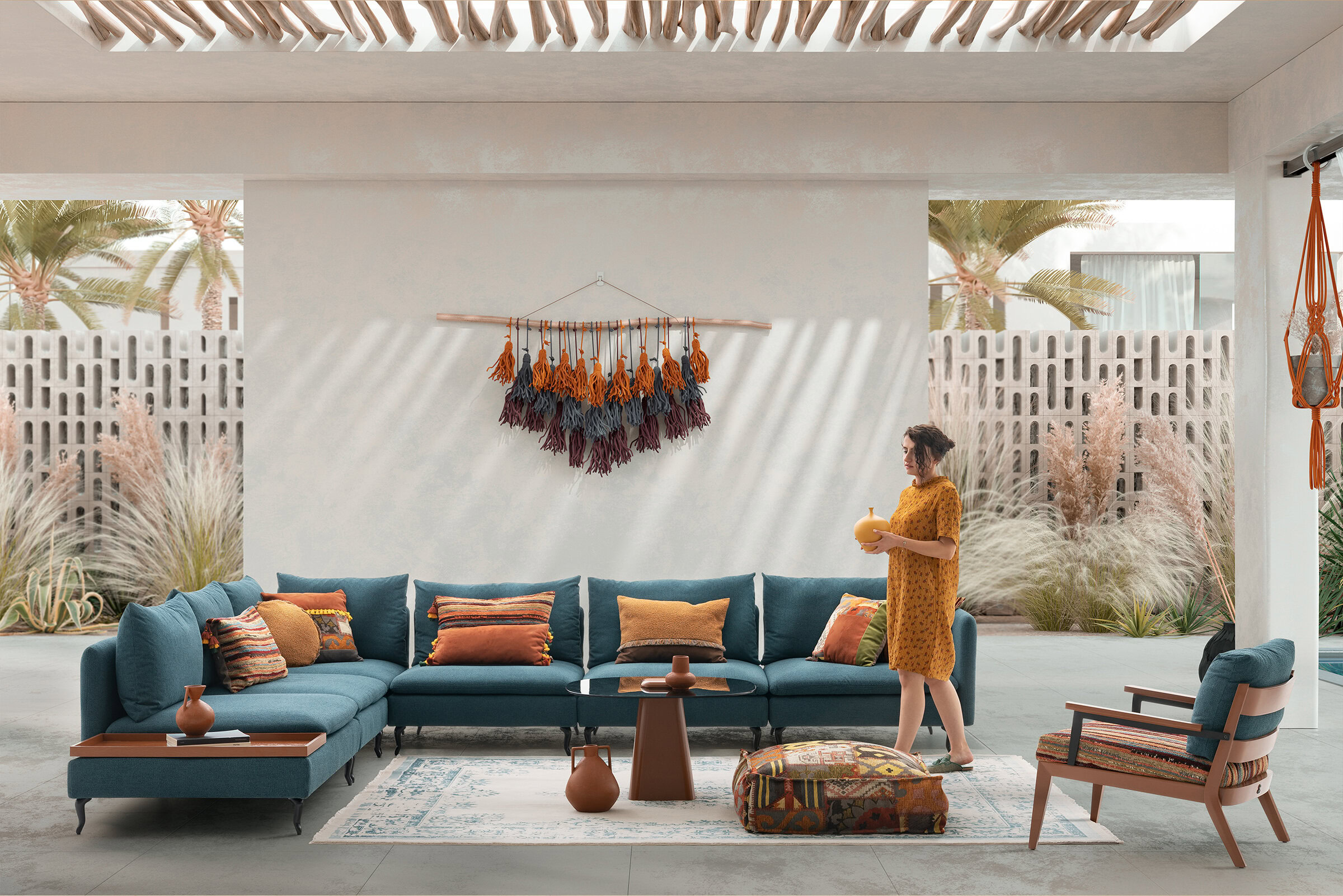 Ambiance chaleureuse avec le canapé Fox