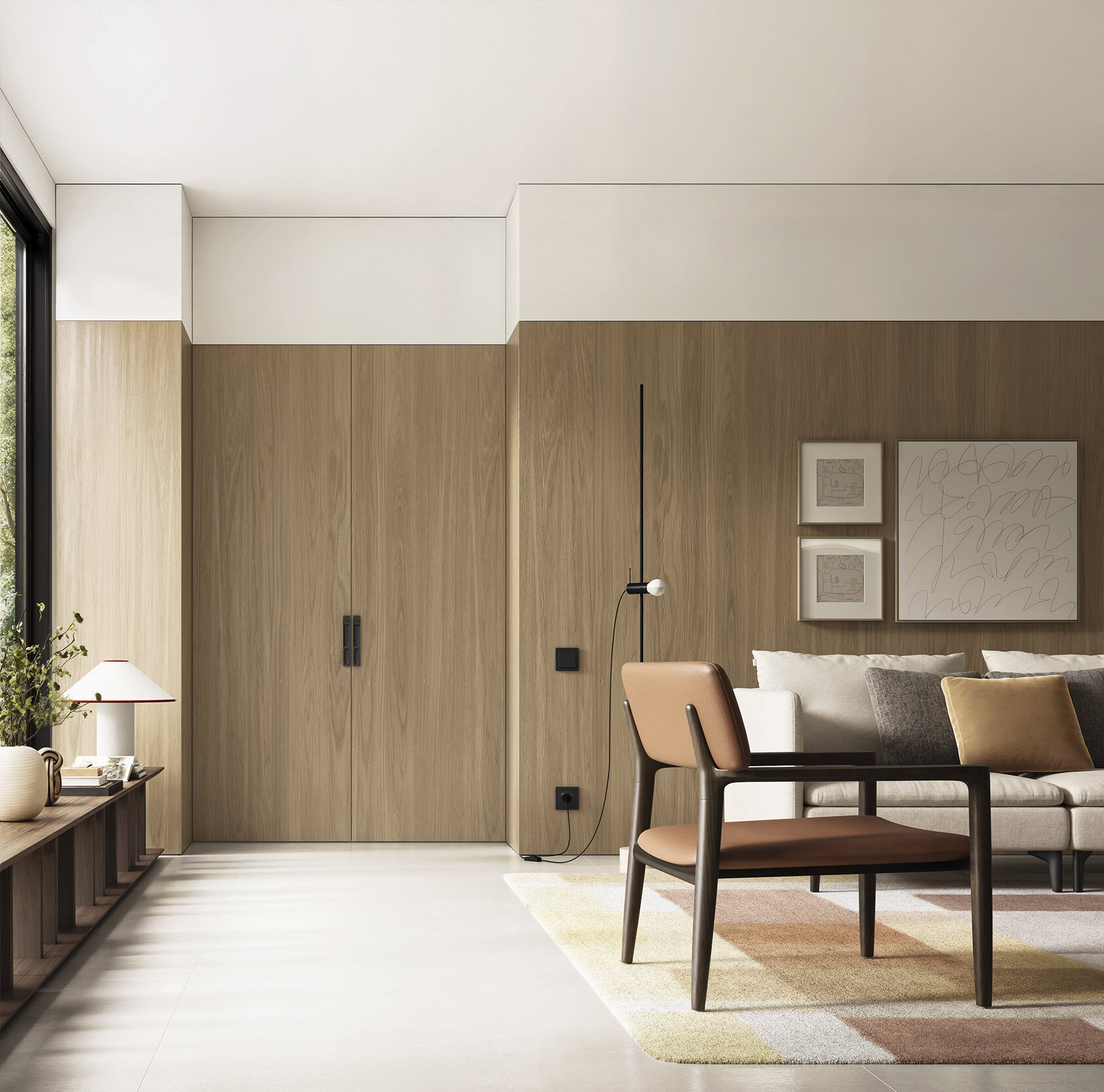 Perspective sur le canapé Fox