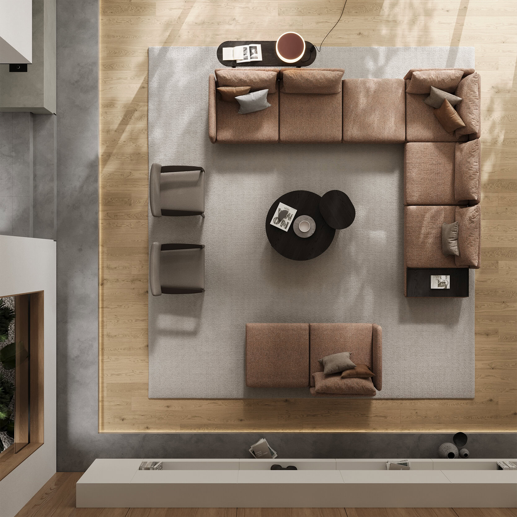 Canapé Fox dans un salon lumineux