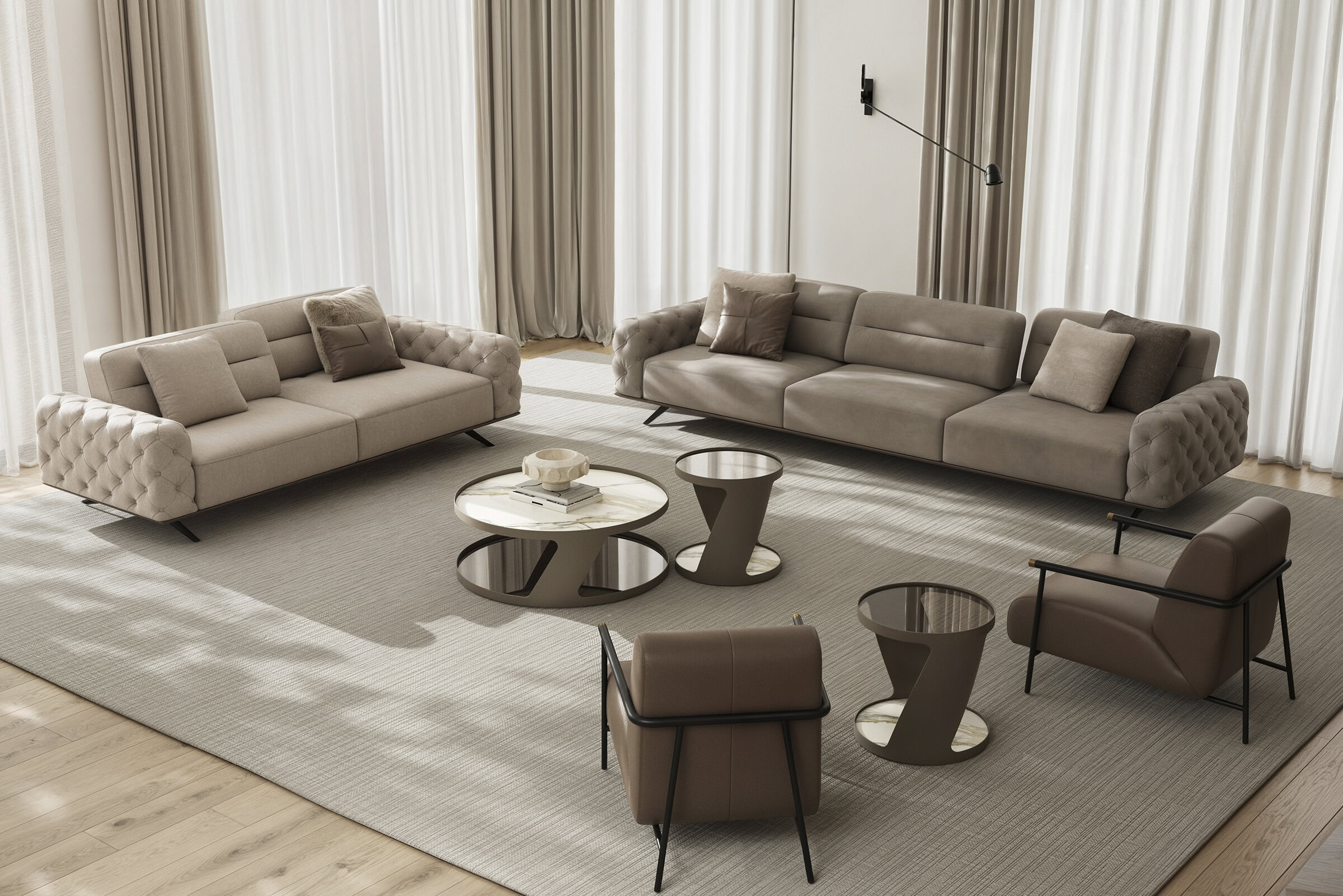 Canapé Gallardo dans un intérieur moderne