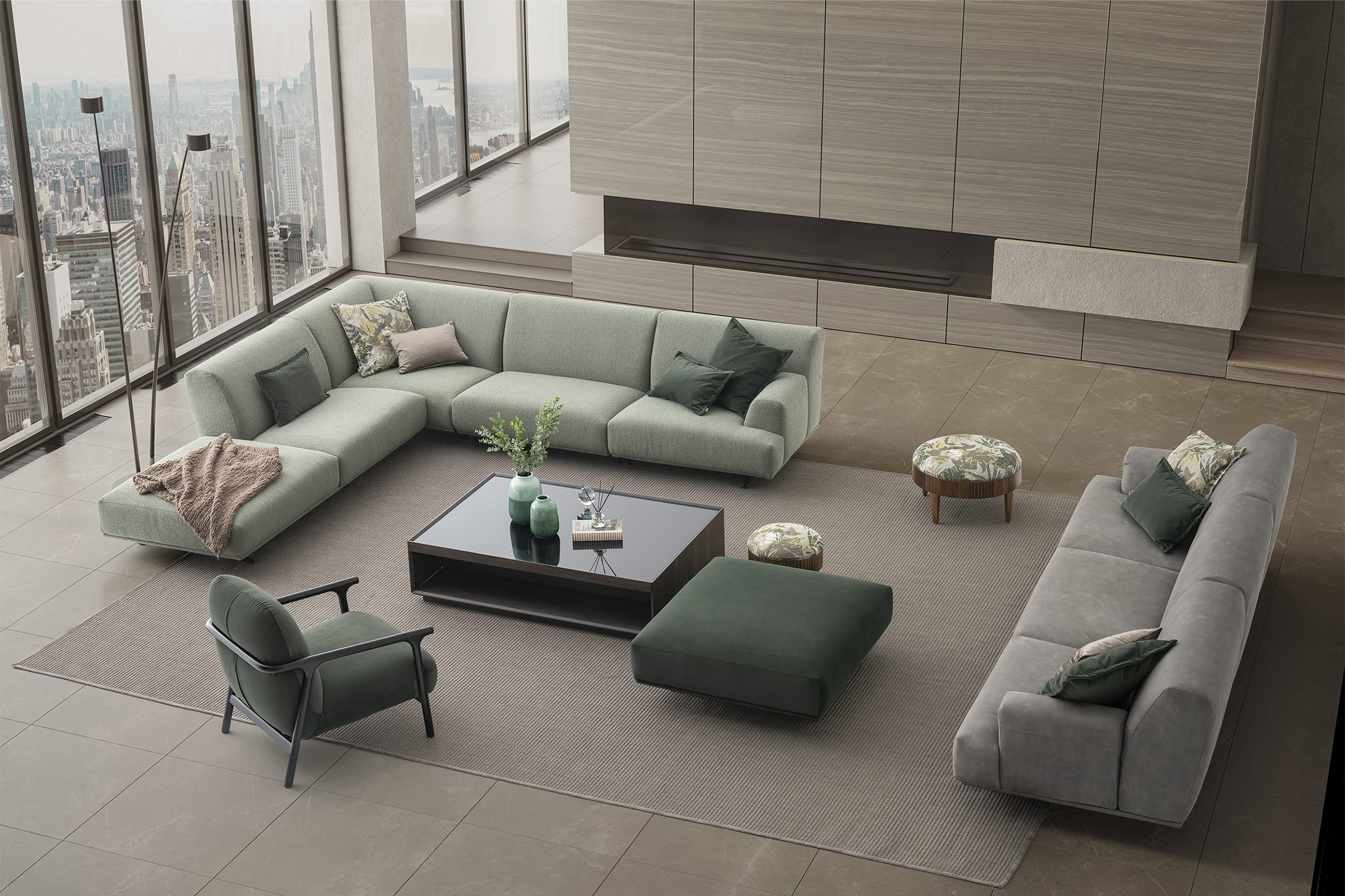 Texture du tissu du canapé Havana