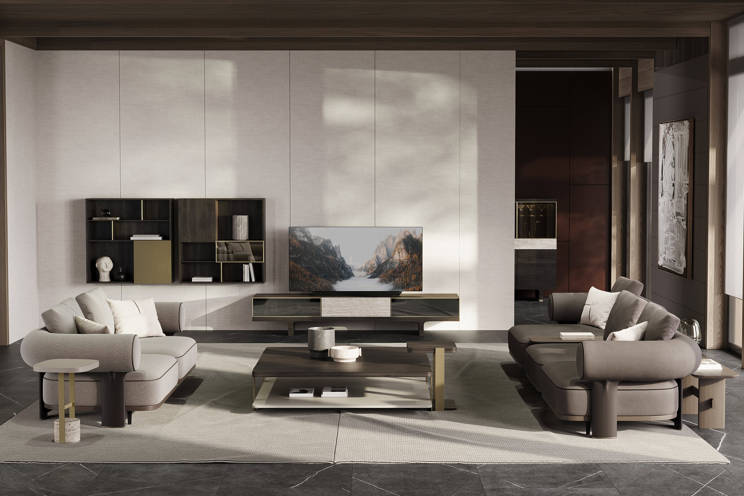 Ambiance avec la table basse Hector