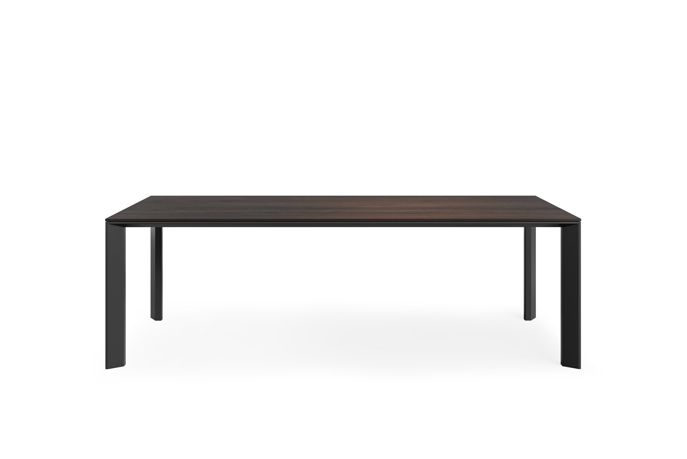 Table Hector sur fond blanc, vue de face