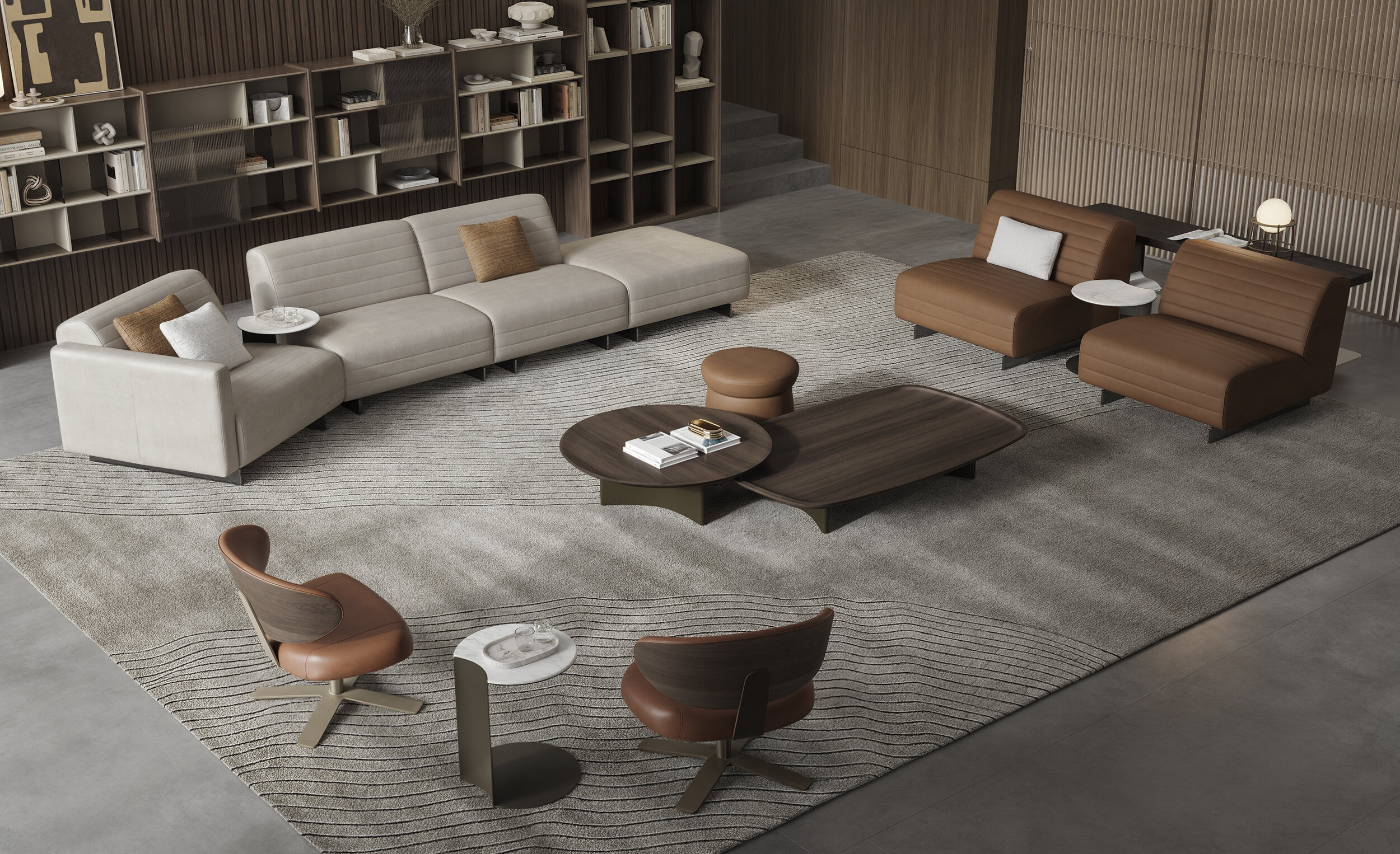 Composition des tables basses Riva