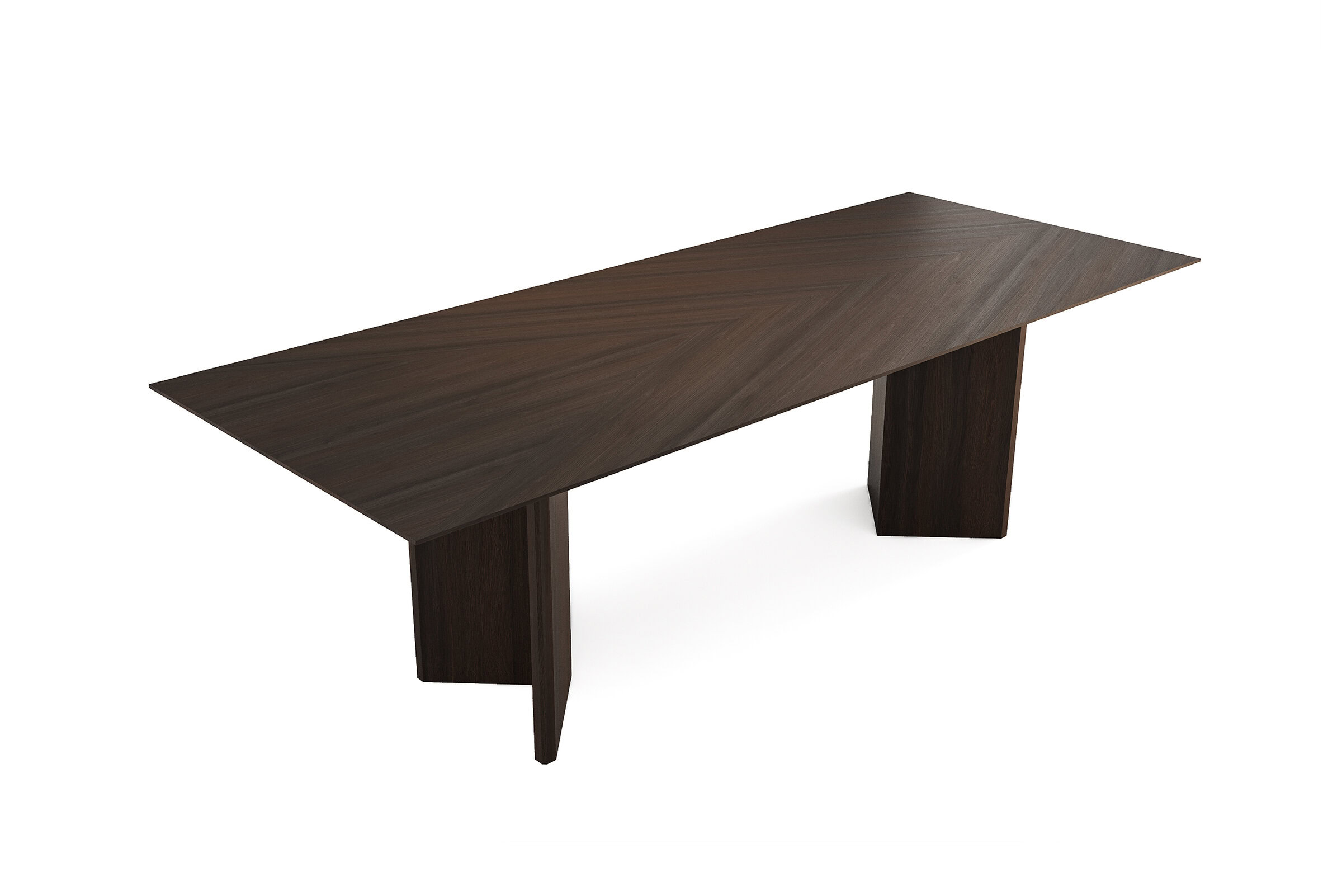 Table Patrimoine sur fond blanc, vue de face