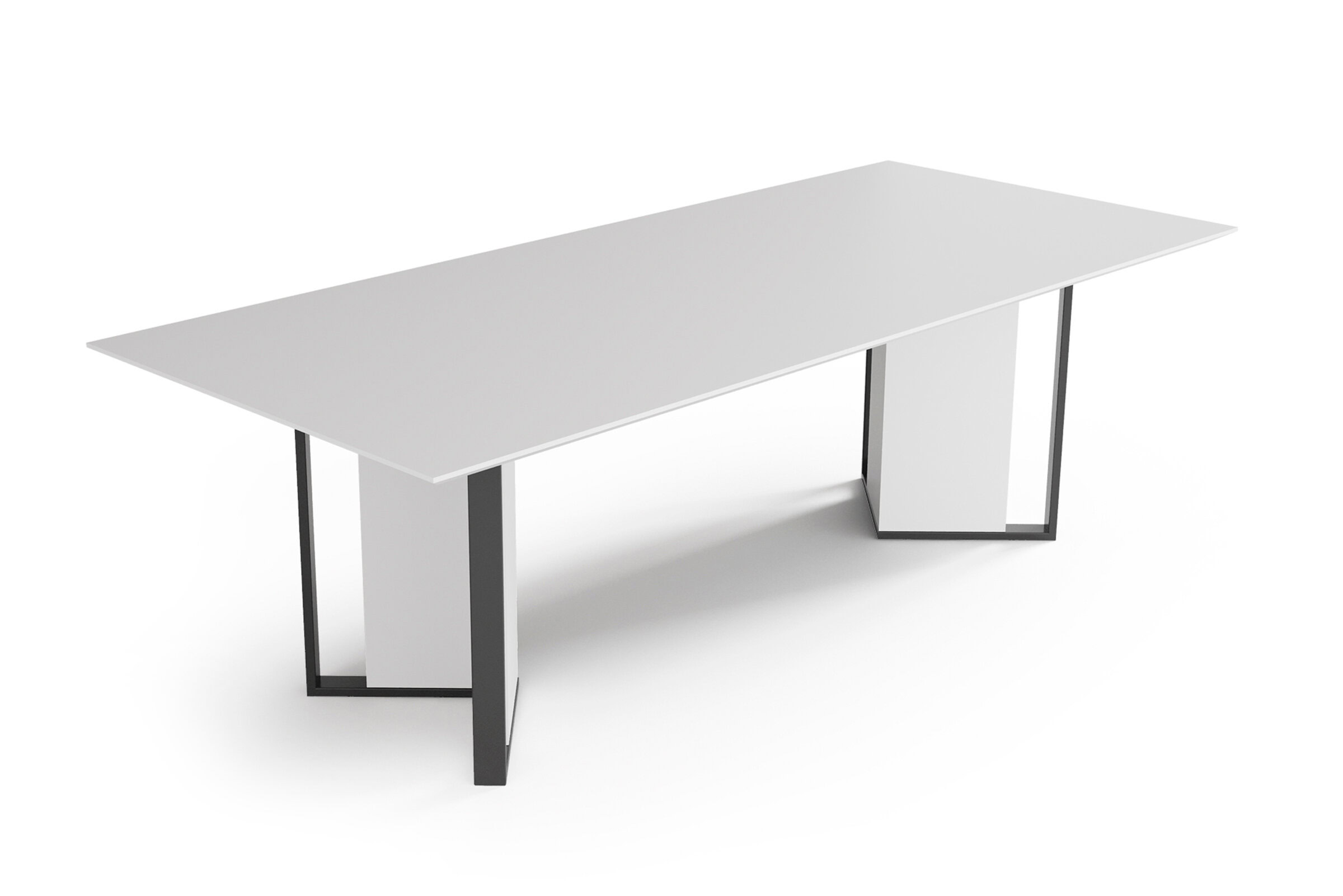 Table Hiro sur fond blanc, vue de trois-quarts