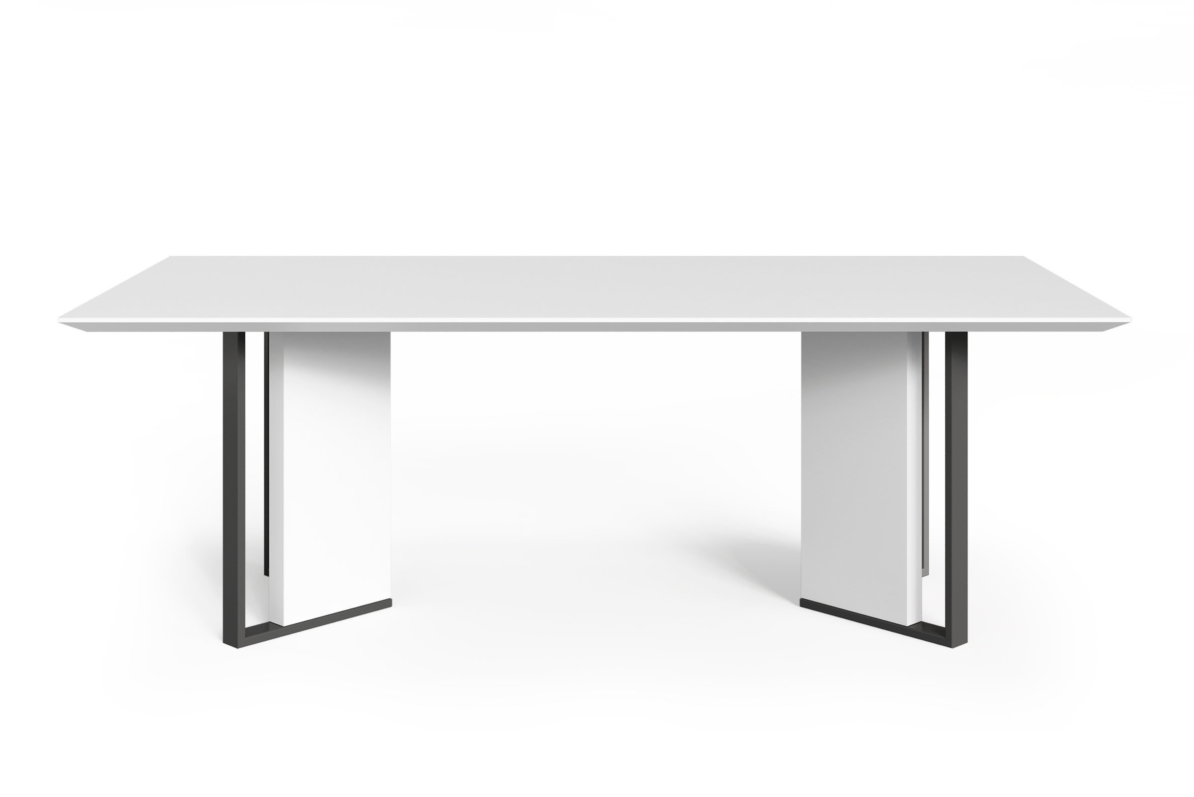 Table Hiro sur fond blanc, vue de dessus