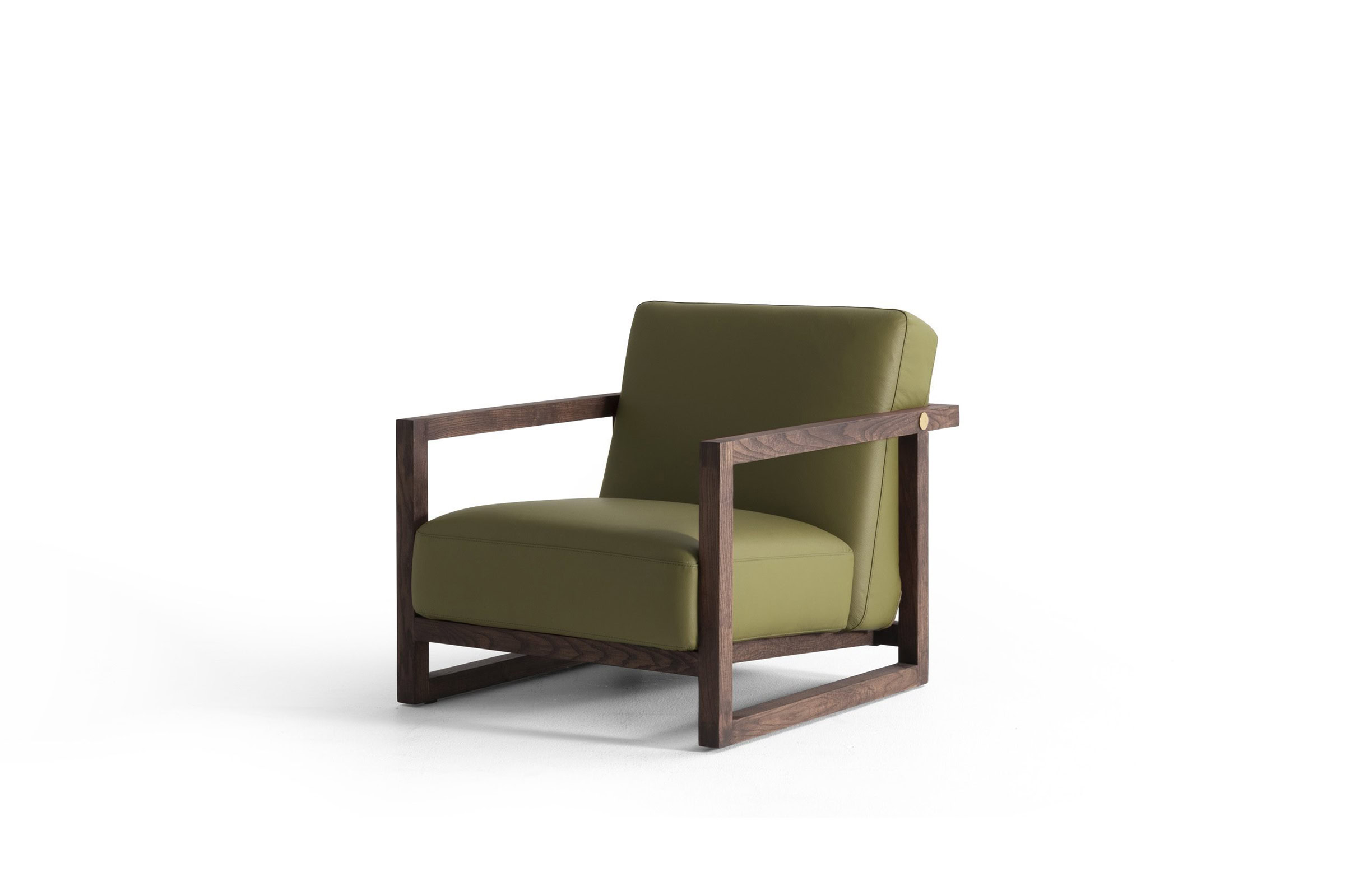 Fauteuil Jenga sur fond blanc, vue de face