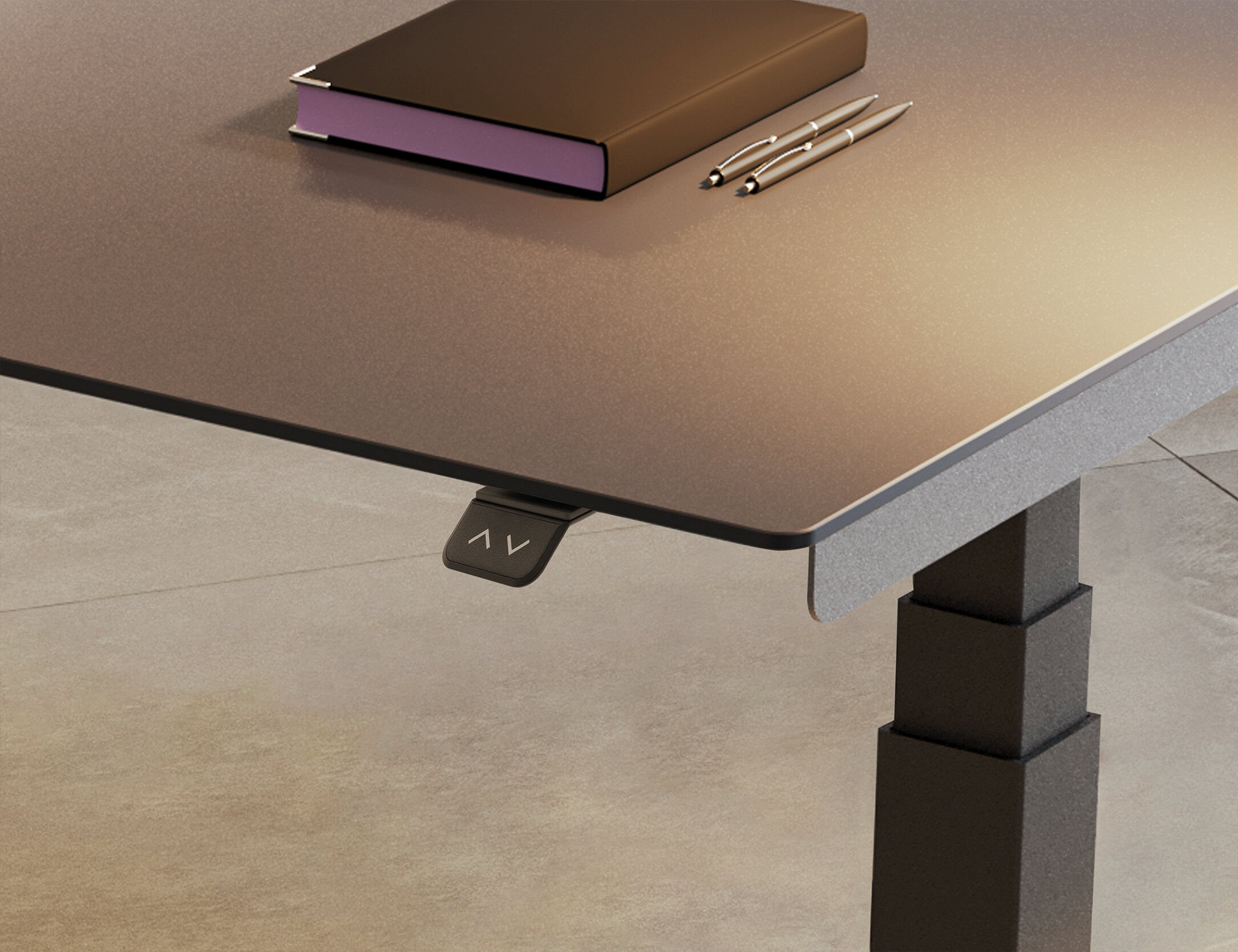 Détail du design du bureau Joy