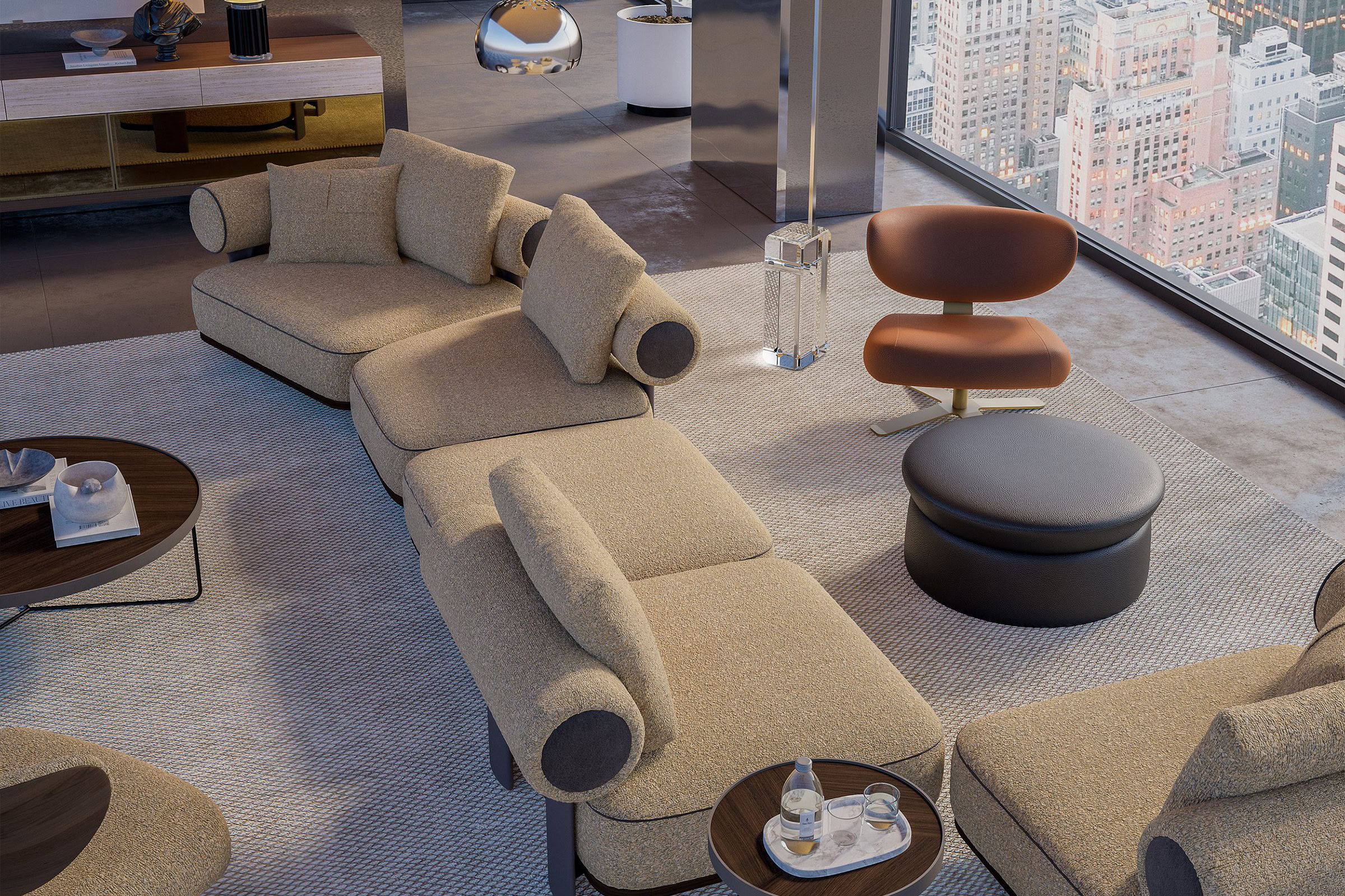 Ambiance salon avec le canapé Kyoto