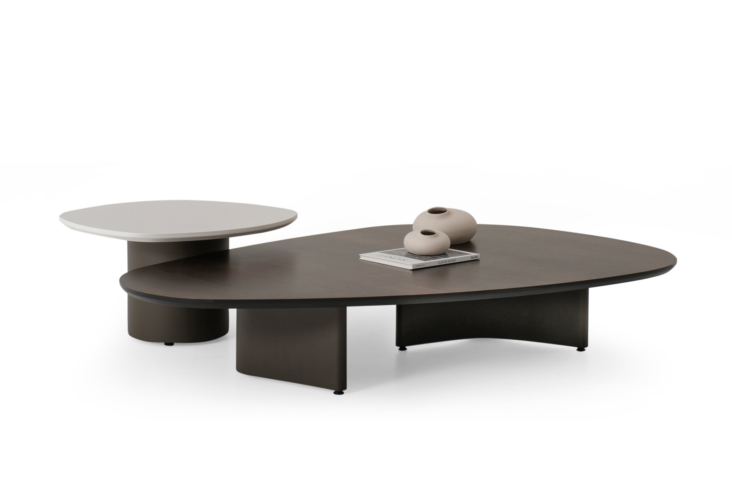 Composition des tables Lava sur fond blanc