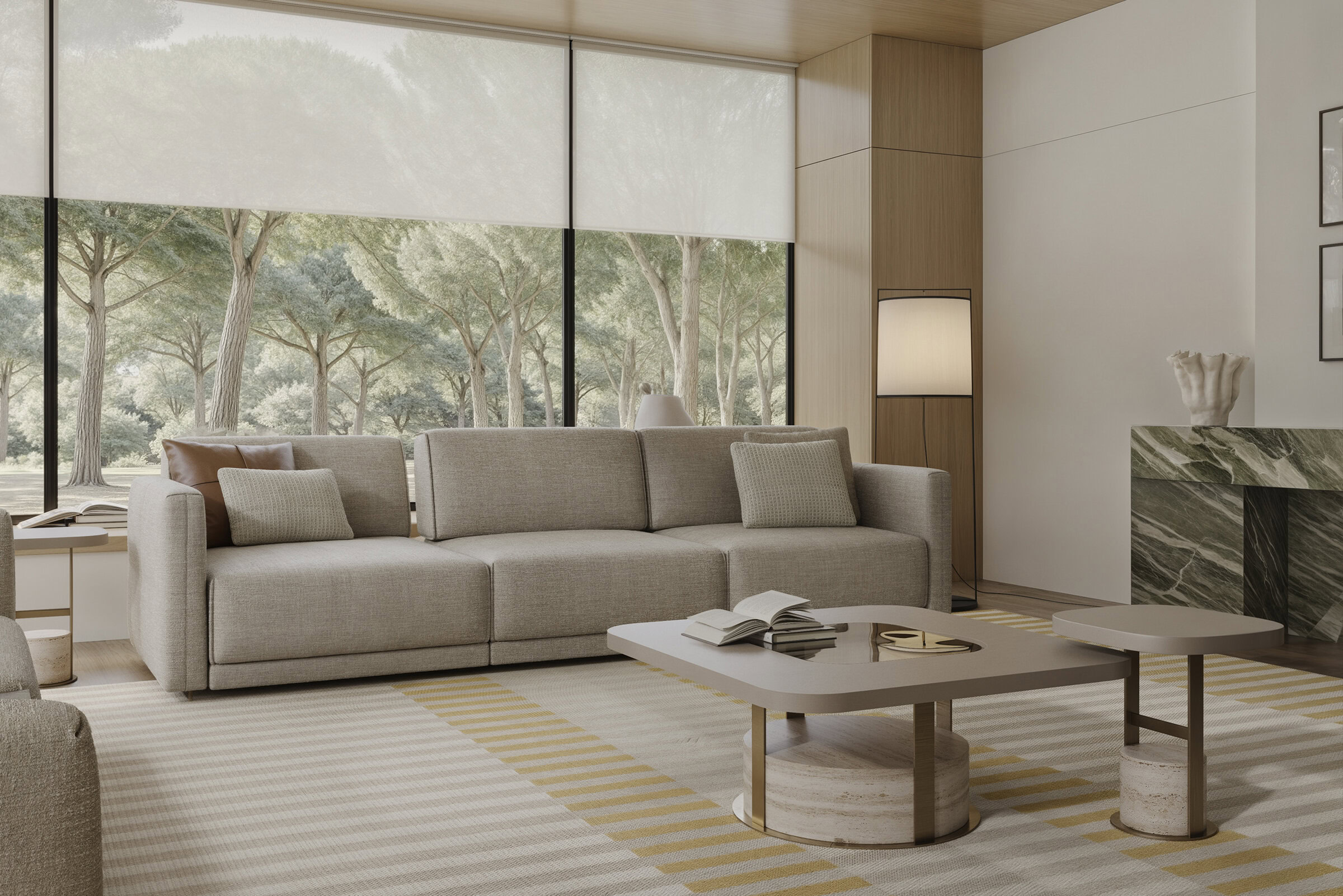 Canapé modulaire Le Mans dans un salon moderne