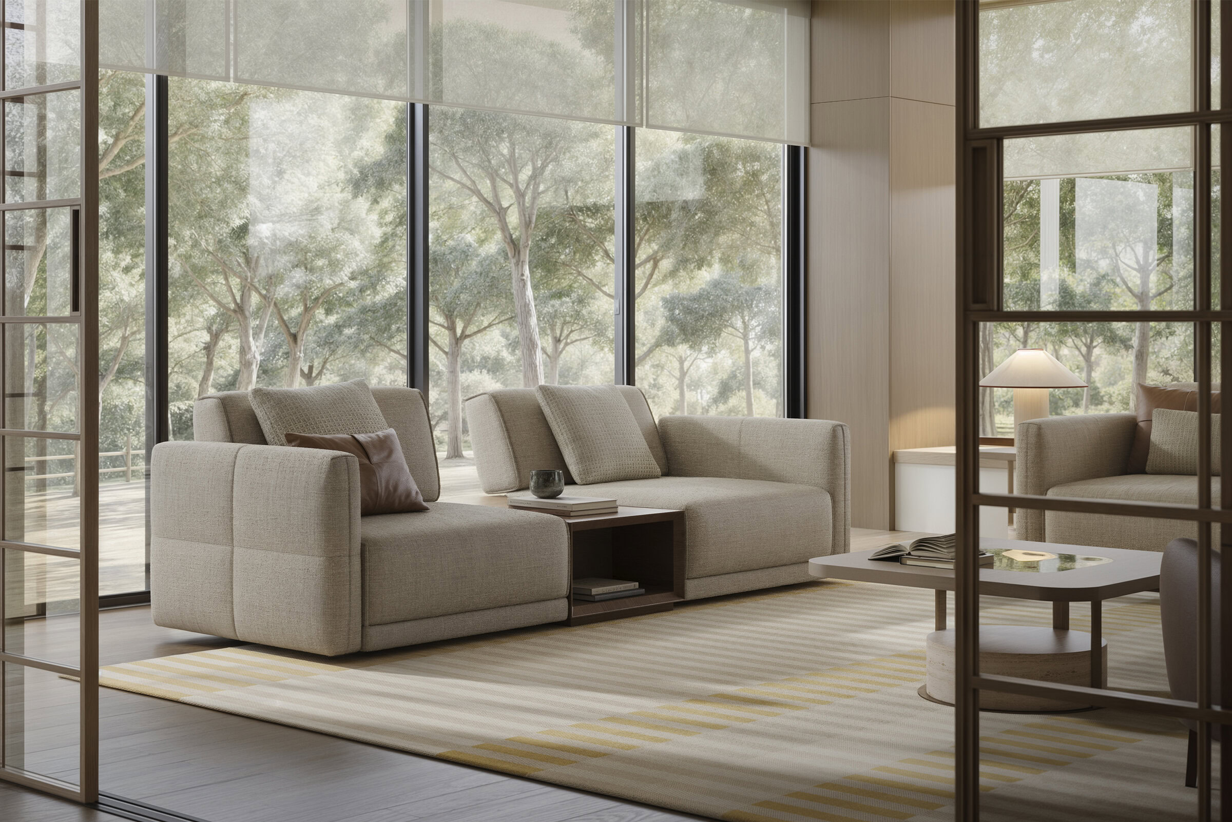 Détail du confort du canapé Le Mans