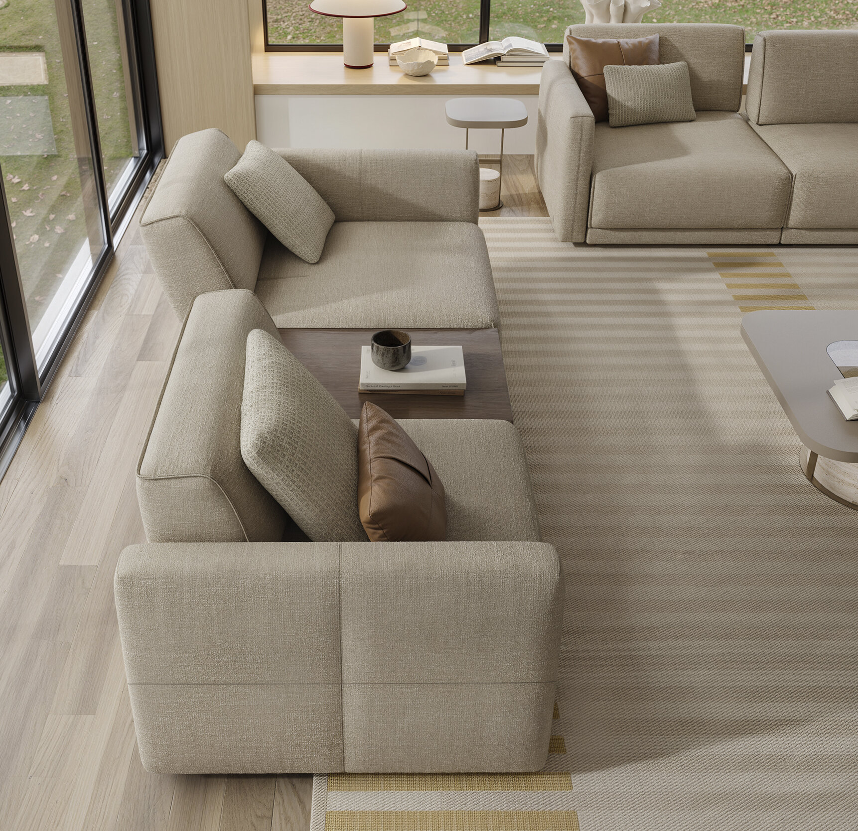 Texture du tissu du canapé Le Mans